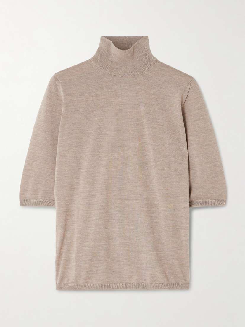 Max Mara — Wool mock-neck sweater