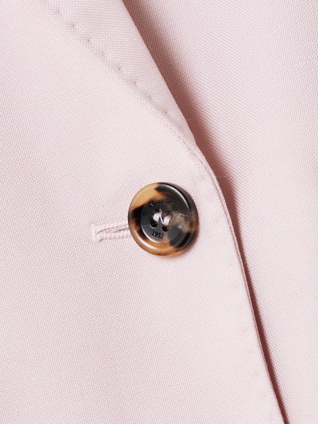 Max Mara Ombrosa Double-breasted Wool, Mohair And Silk-blend Blazer In Pink