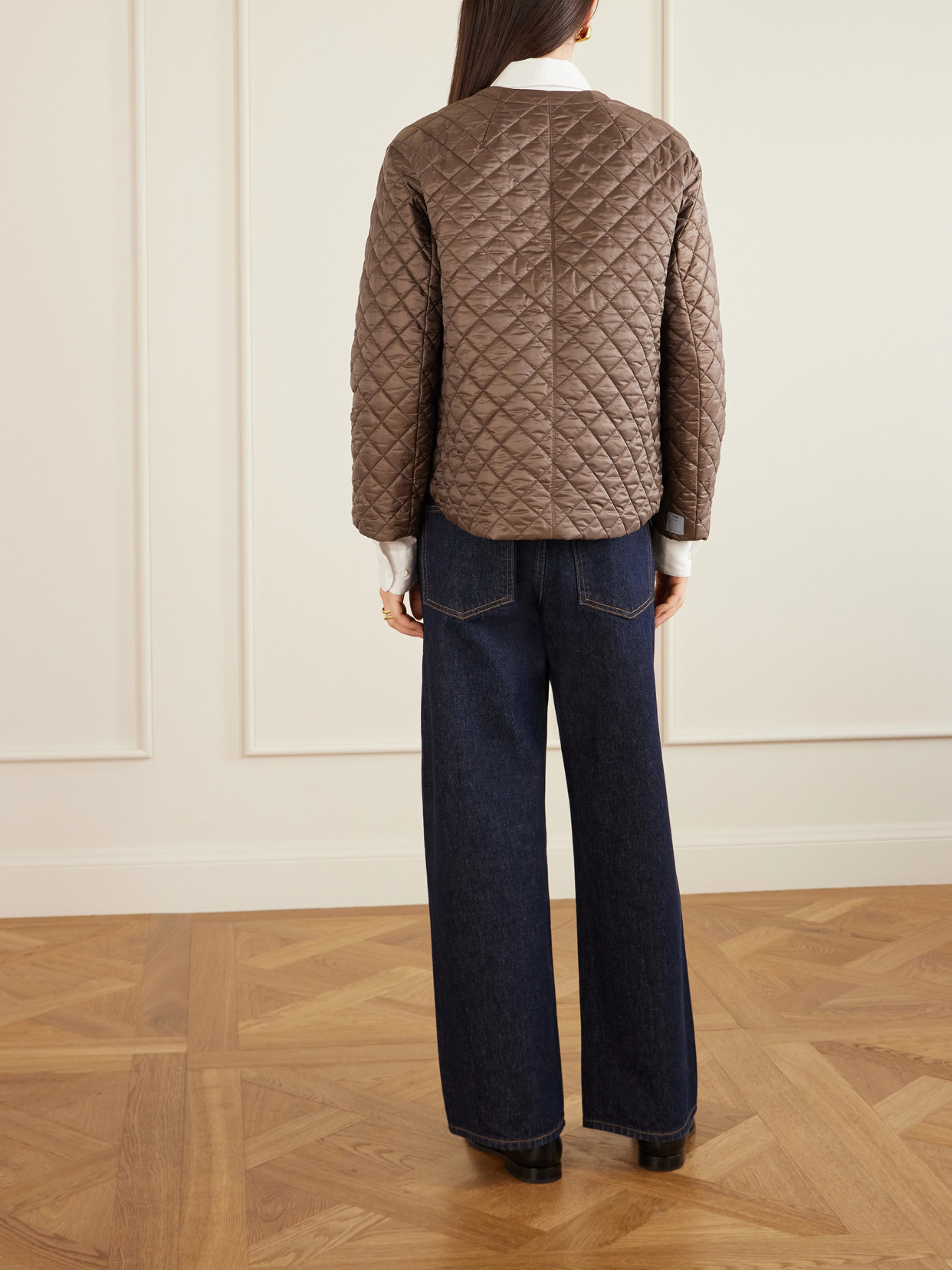 Cropped Padded Quilted Jacket