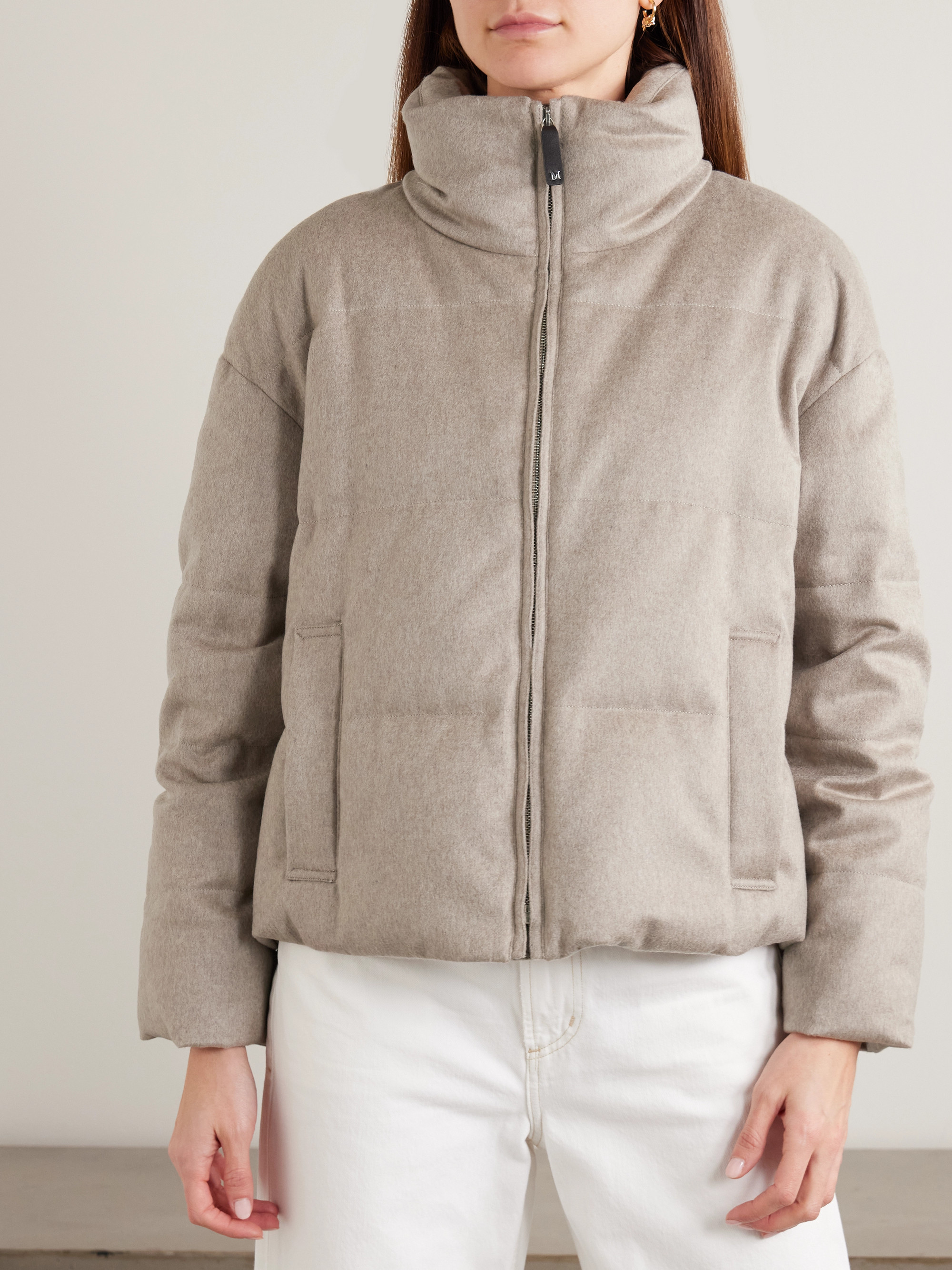 Max Mara - Quilted brushed-cashmere down jacket | Plush