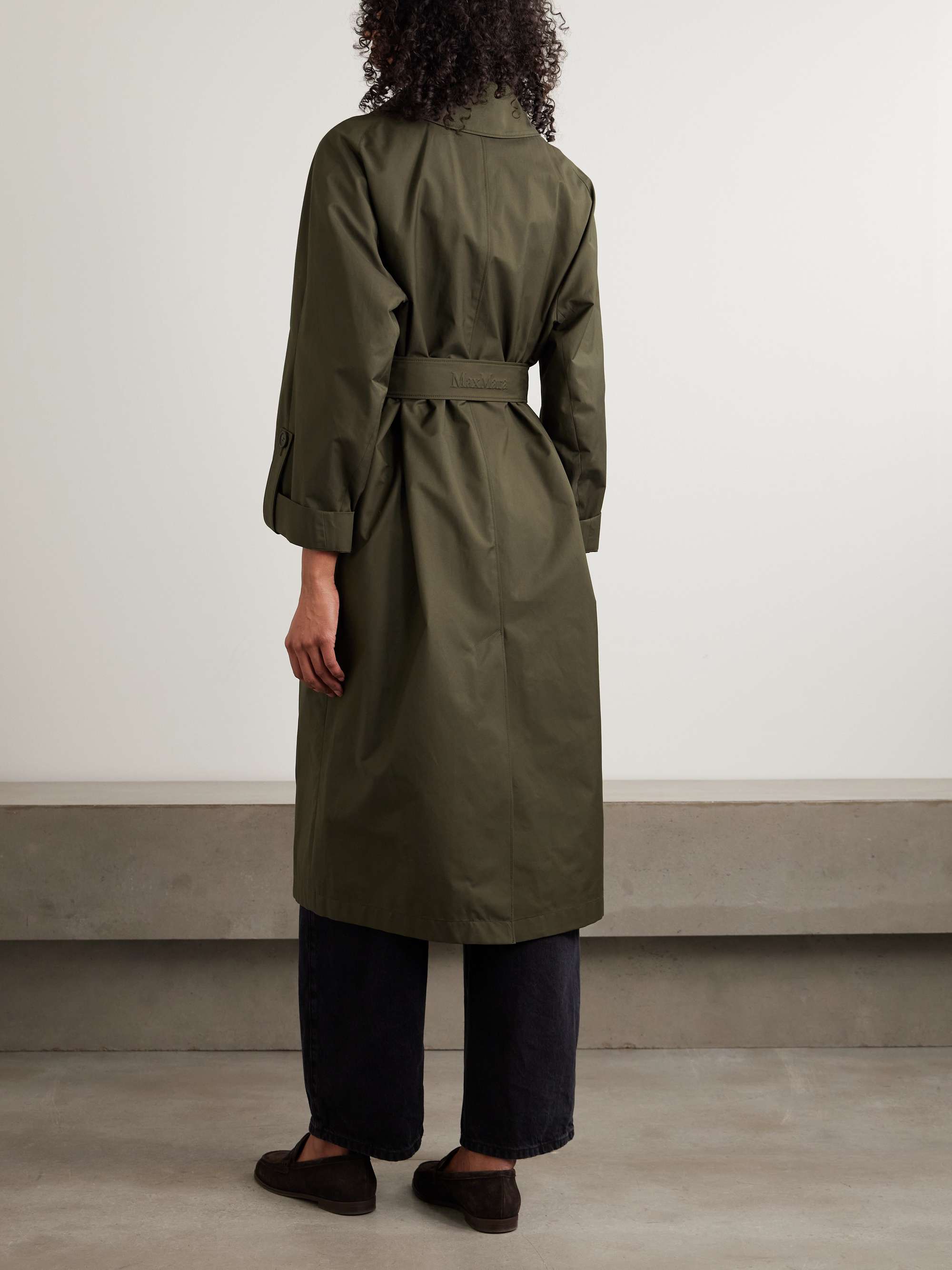 MAX MARA MtCarte double-breasted cotton-blend gabardine trench