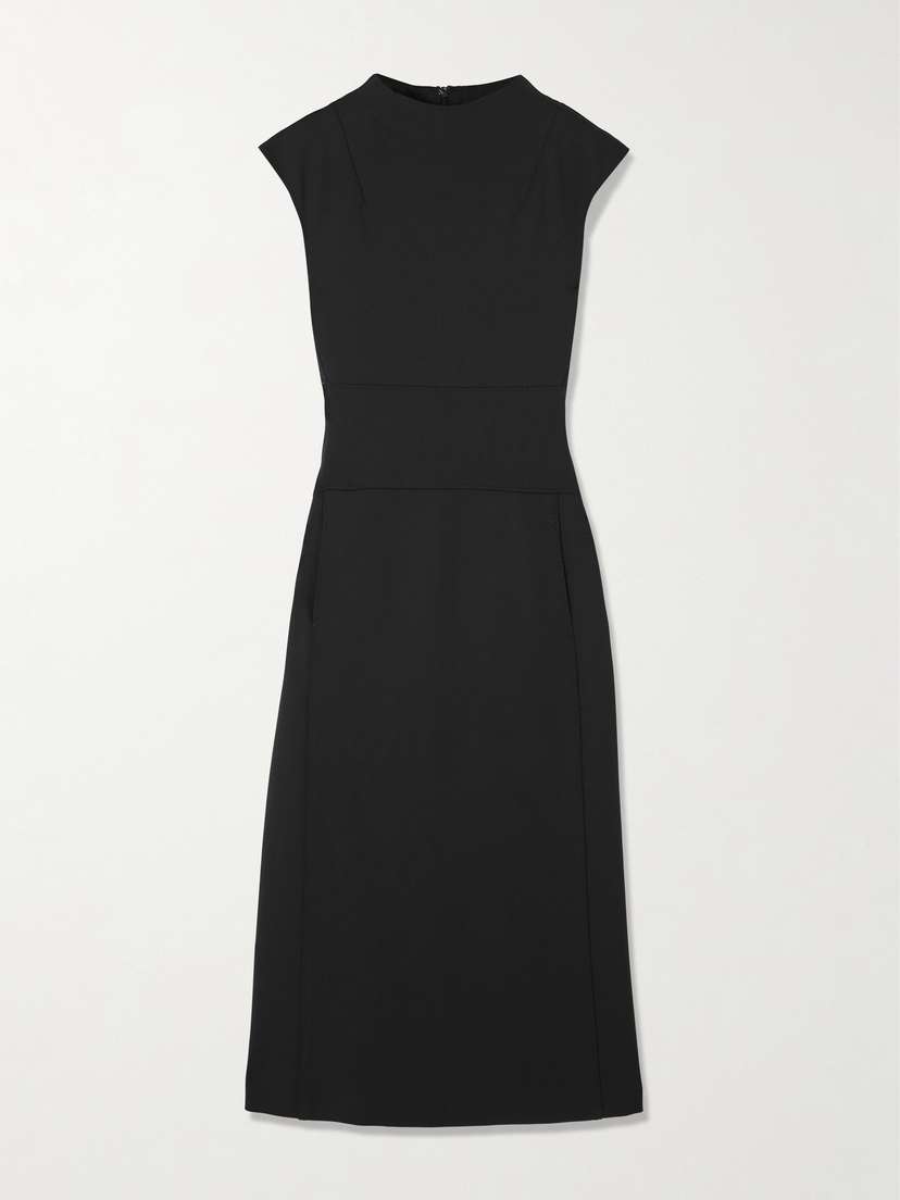 Max Mara Fatto Paneled Stretch-jersey Midi Dress