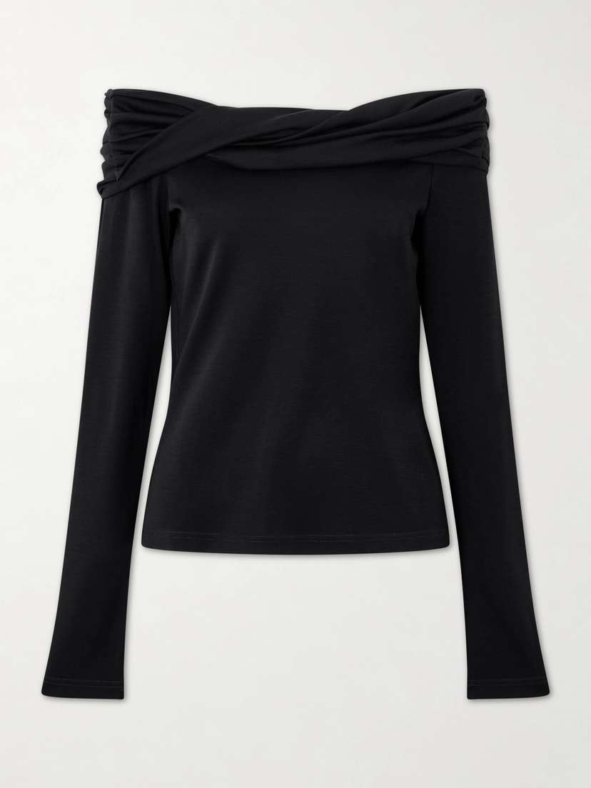 Max Mara Off-the-shoulder Wool Top