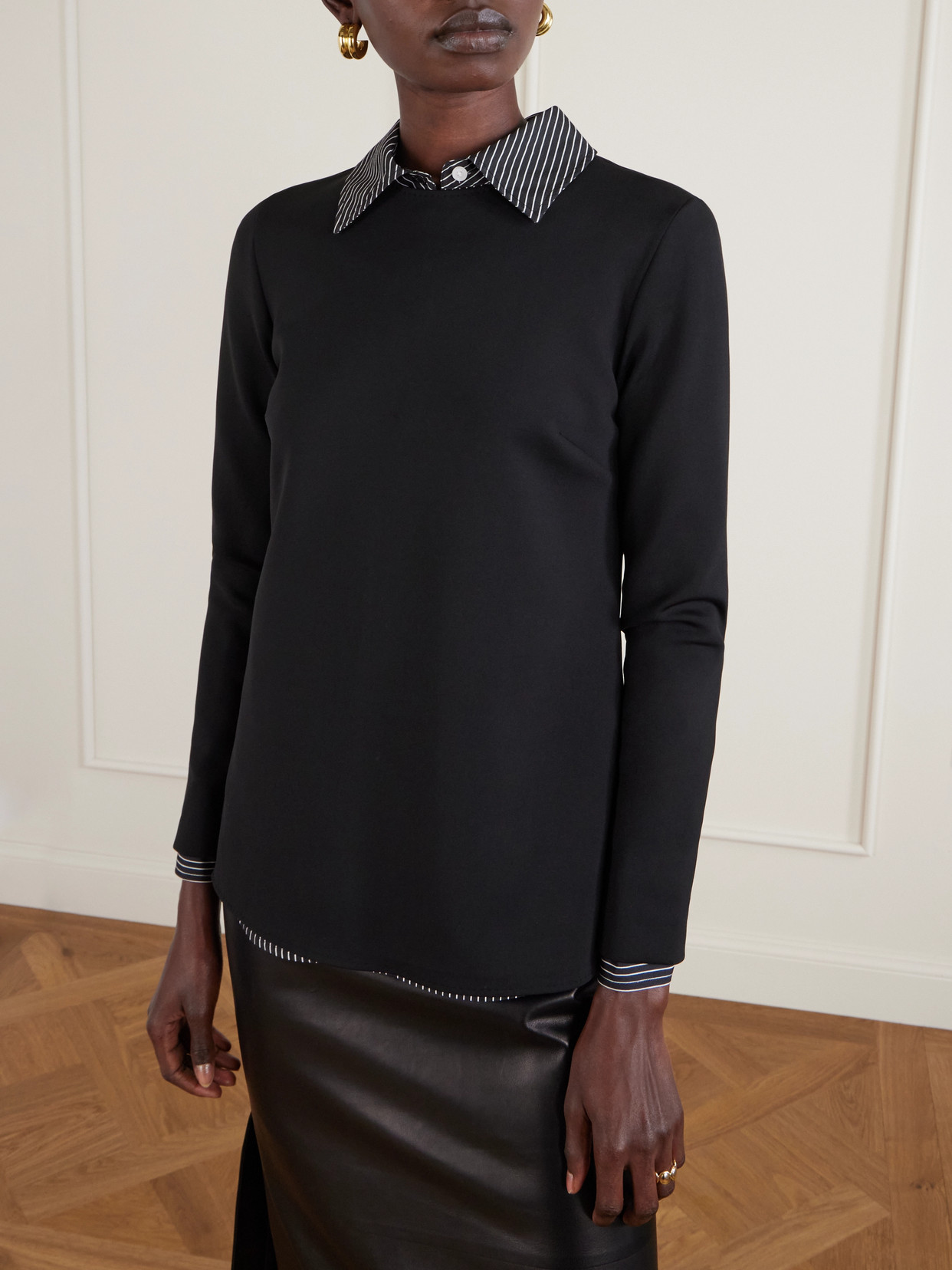 Satin-Jersey T-Shirt