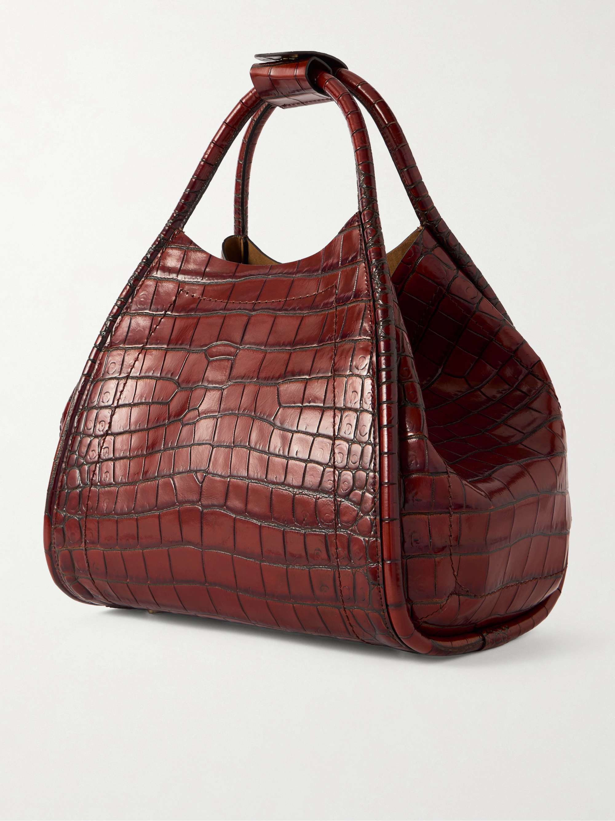 MAX MARA Marine croc-effect leather tote | NET-A-PORTER
