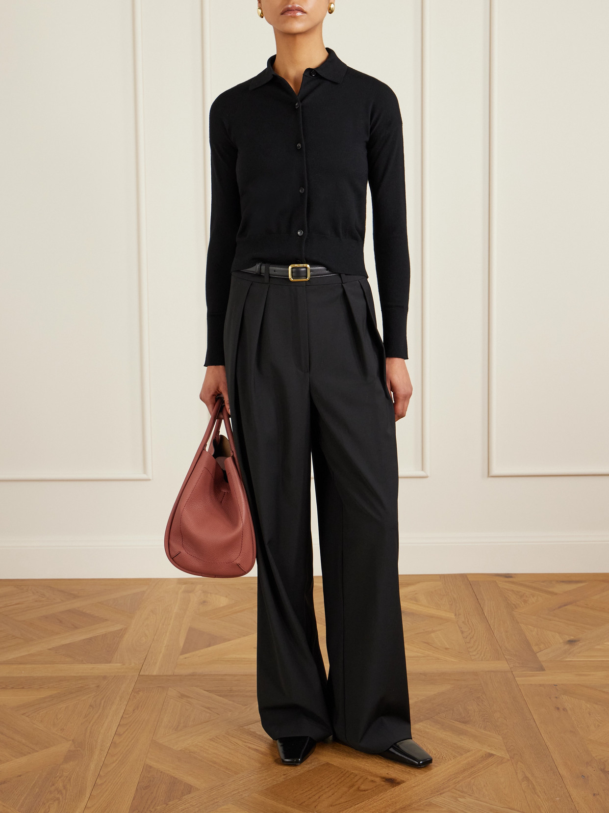 Max Mara Marine Textured-leather Tote In Red