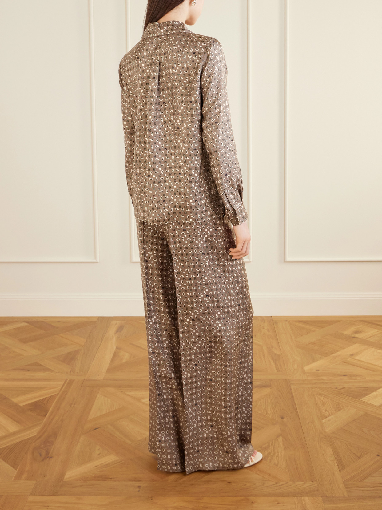 Printed Silk-Twill Shirt