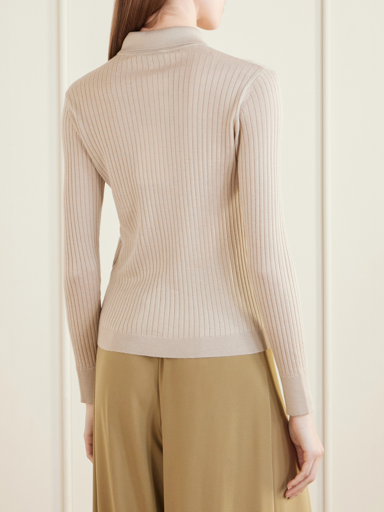 Cashmere And Silk-Blend Polo Sweater