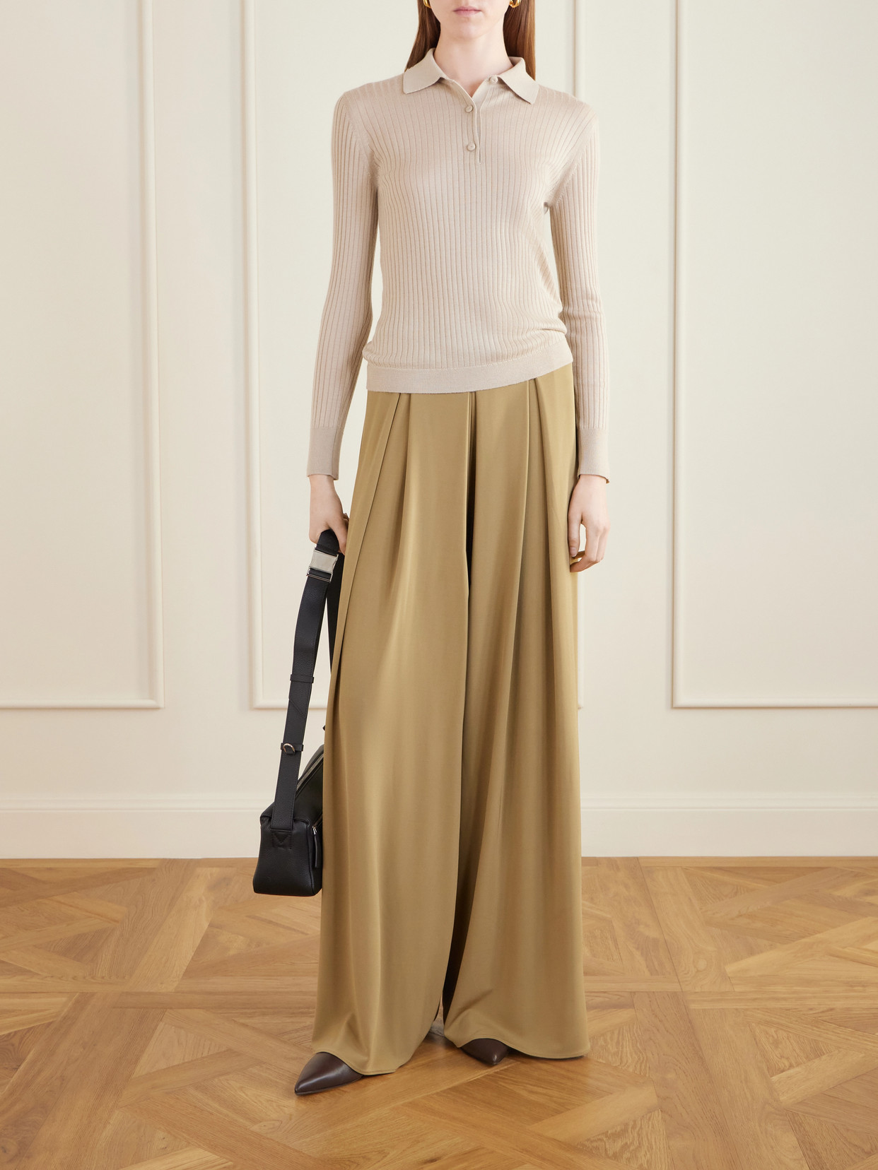 Cashmere And Silk-Blend Polo Sweater