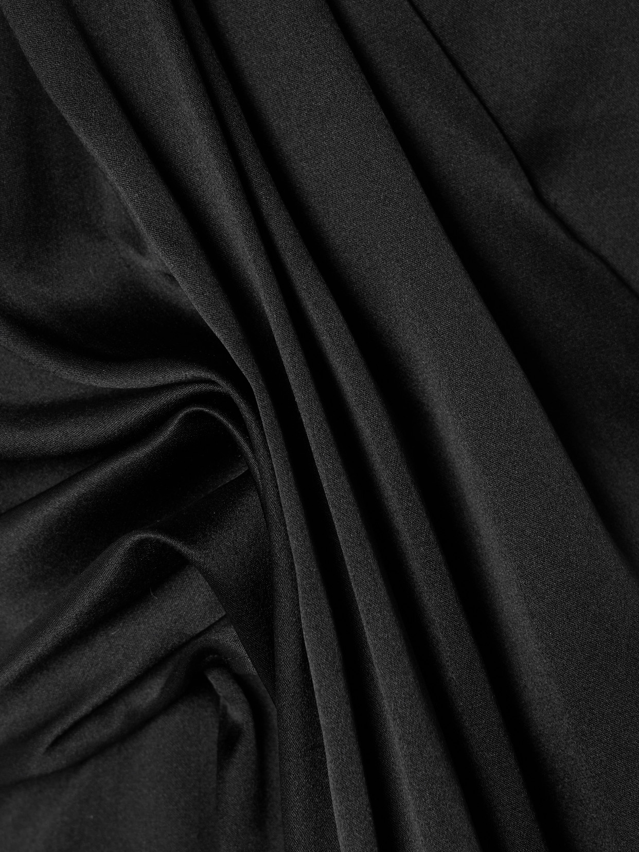 Heirlome Karla Paneled Wool And Silk-blend Faille Halterneck Maxi Dress In Black