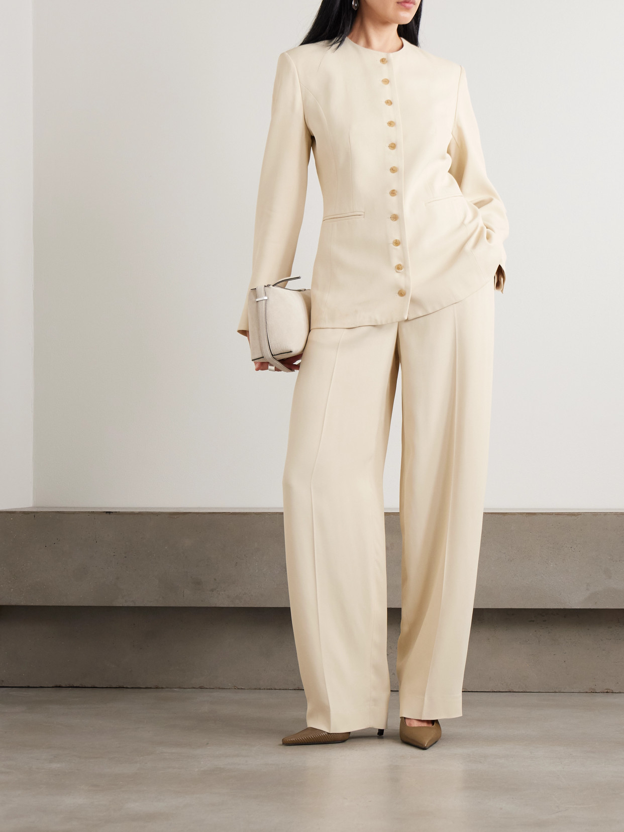 Heirlome Catalina Twill Blazer In Neutral