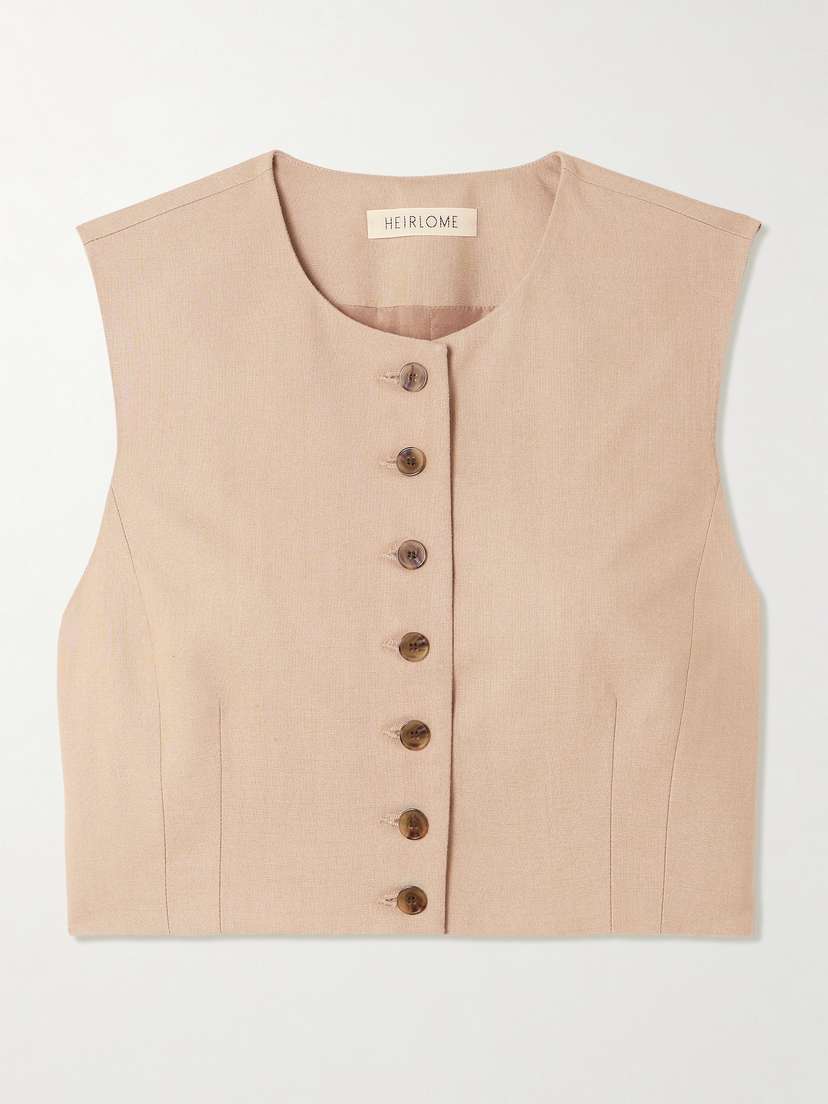 Heirlome Danielle Cropped Silk Top