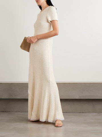 HEIRLOME Julia bouclé maxi dress