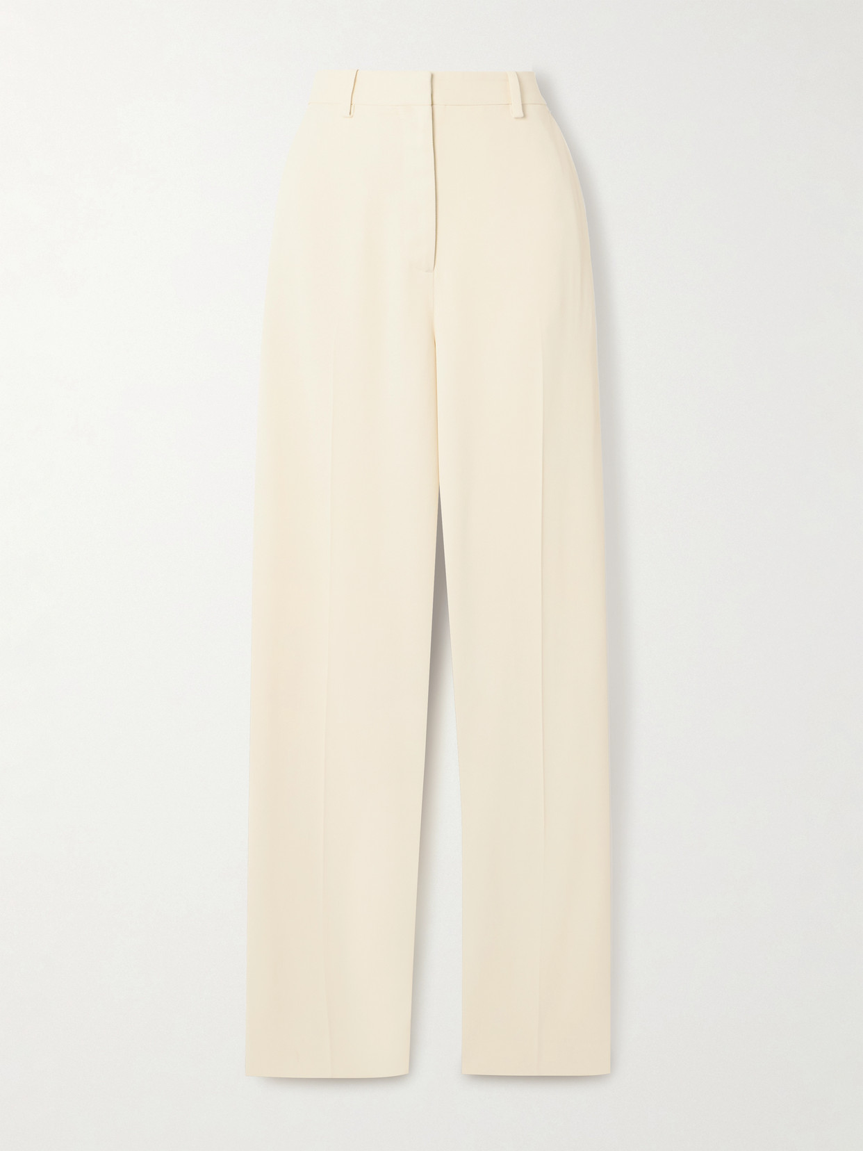 Heirlome Carolyn Twill Straight-leg Pants In White