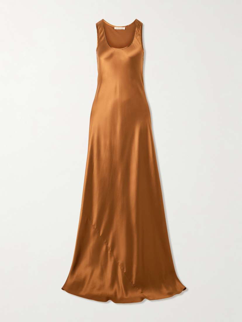 Heirlome Margot Silk-satin Maxi Dress