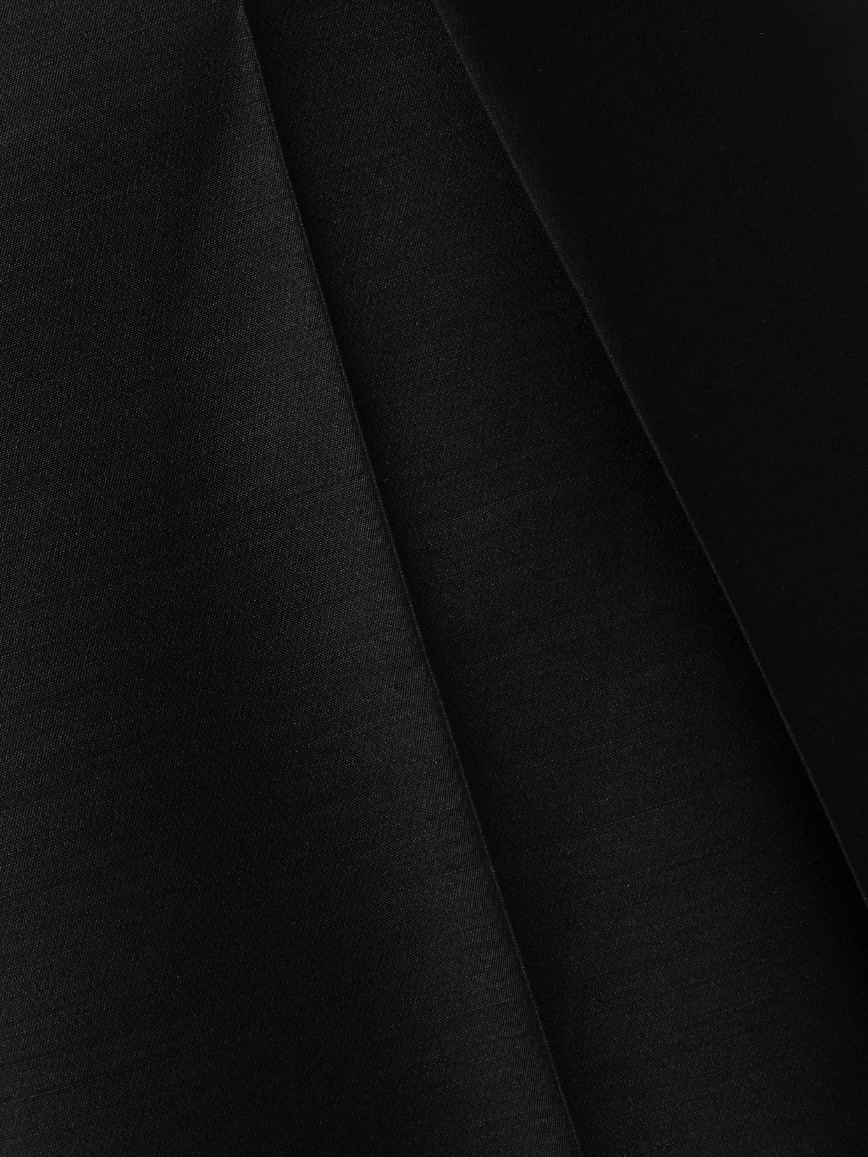 Heirlome Tova Pleated Wool And Silk-blend Faille Wide-leg Pants In Black