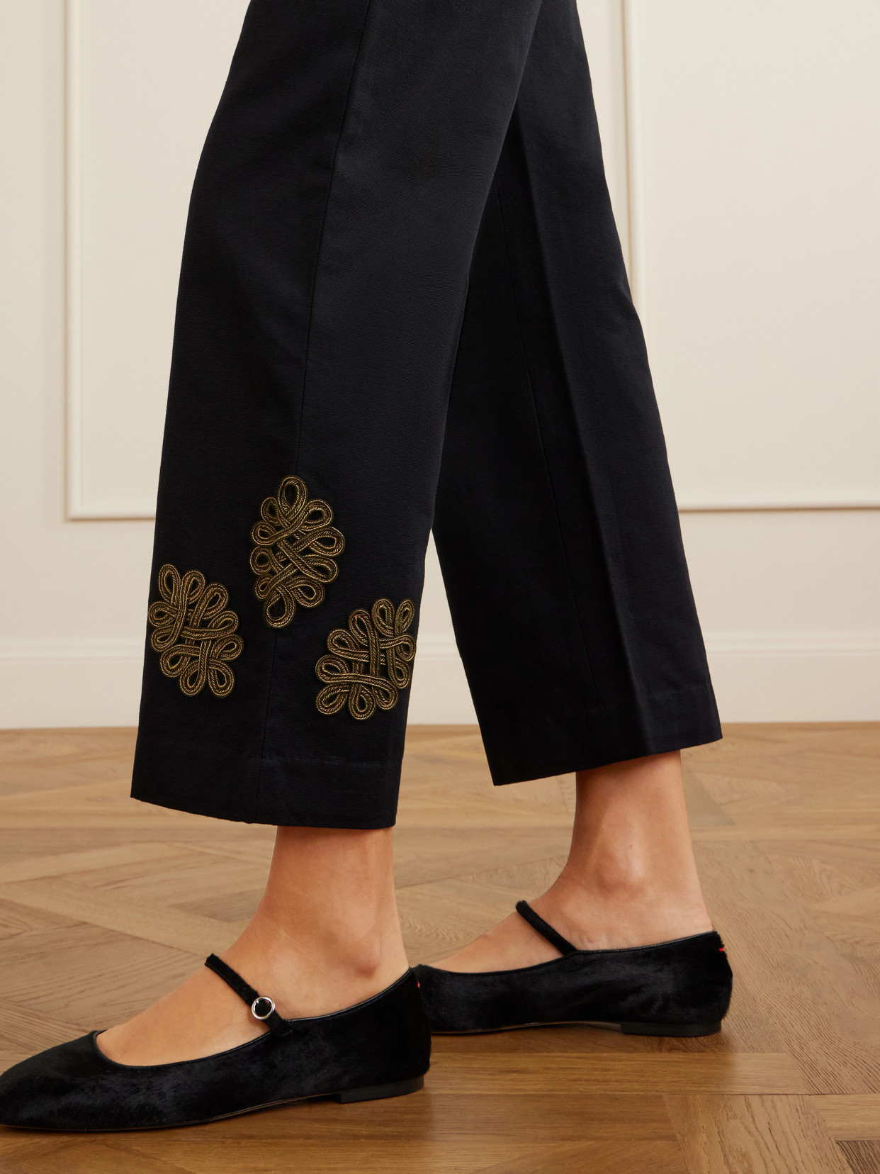 Looped Frog Wide- Leg