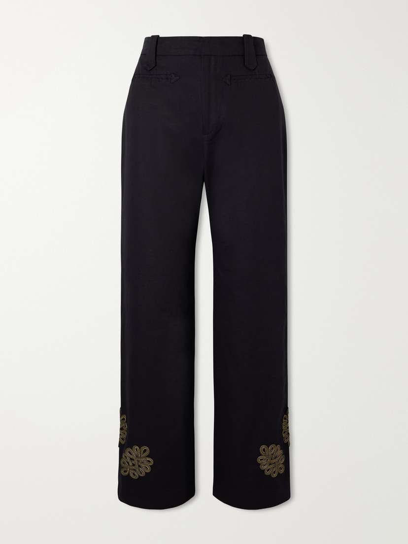 BODE Looped Frog Wide-leg Jeans