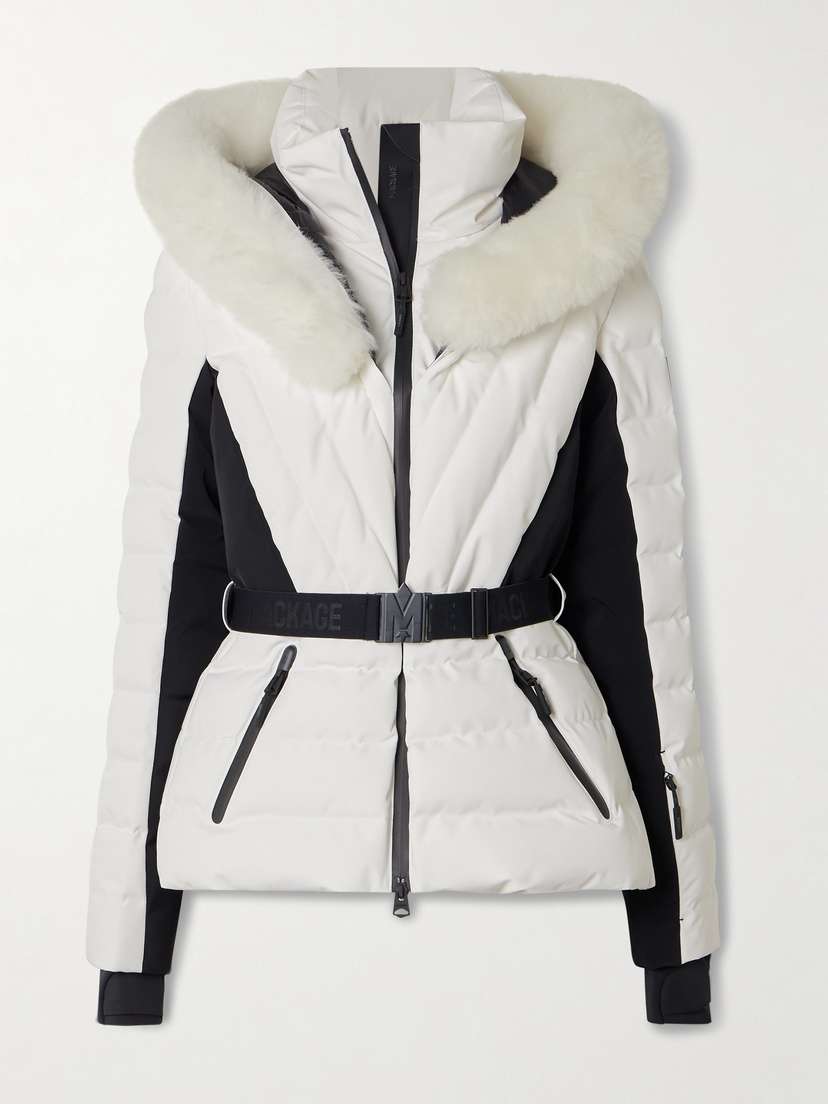 Mackage Elita Hooded Belted Quilted Down Ski Jacket