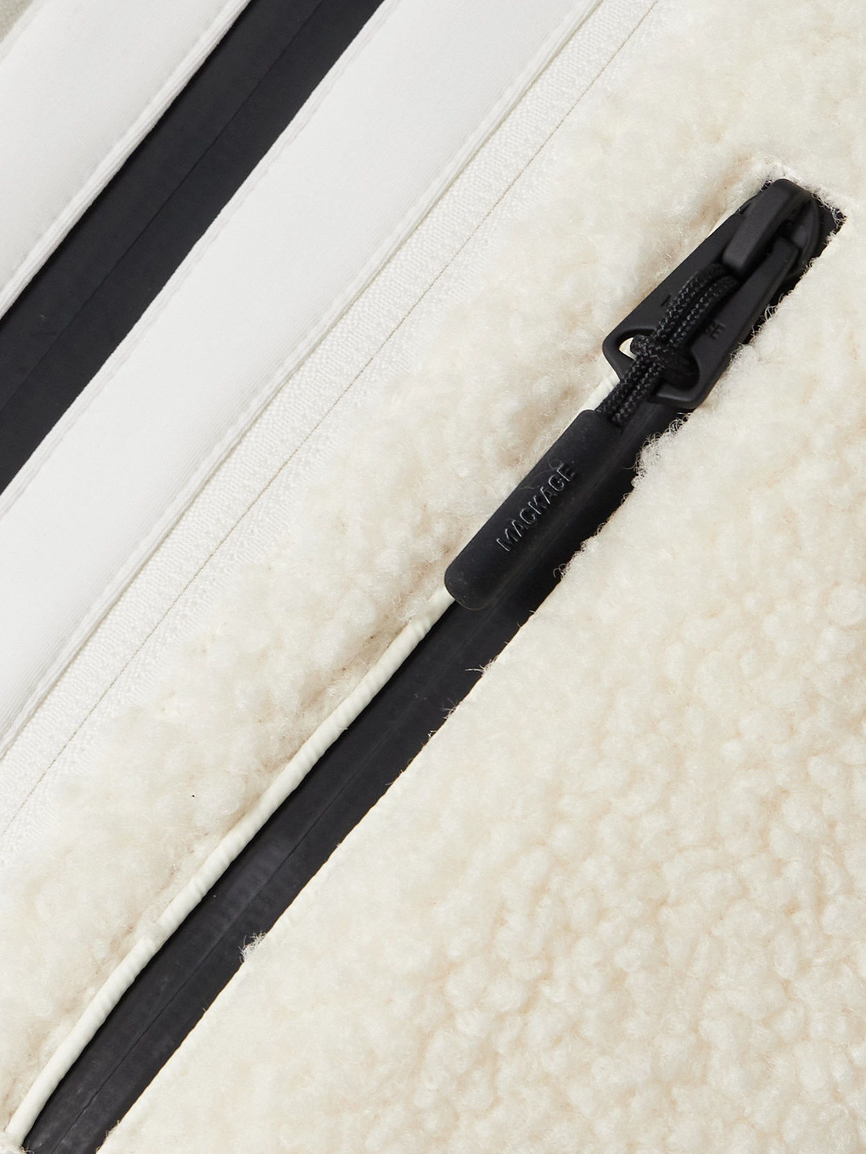 Mackage Dewi Convertible Fleece-trimmed Down Ski Jacket In Multi