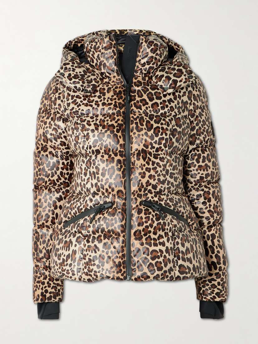 Mackage Cheryl Quilted Recycled Leopard-print Down Ski Jacket