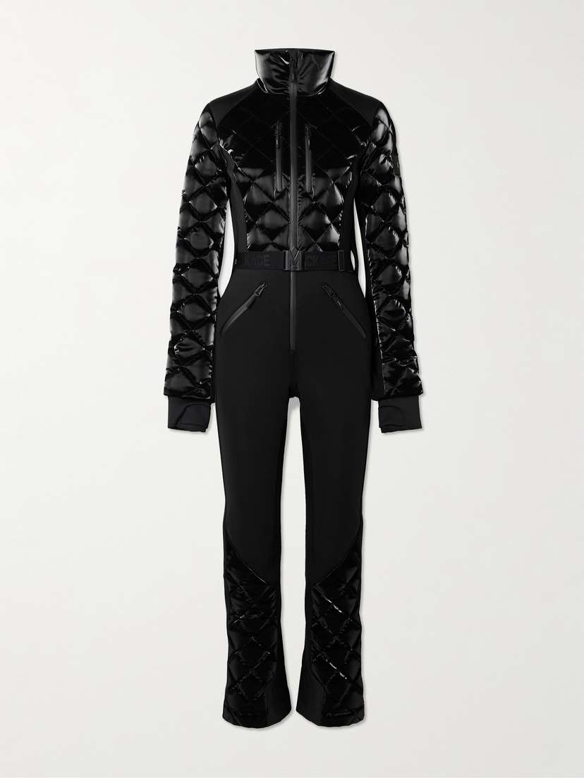 Mackage Inga Belted Quilted Padded Down Ski Suit