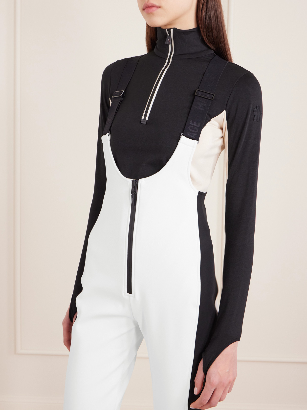 Mackage Gia Stretch Salopettes In White