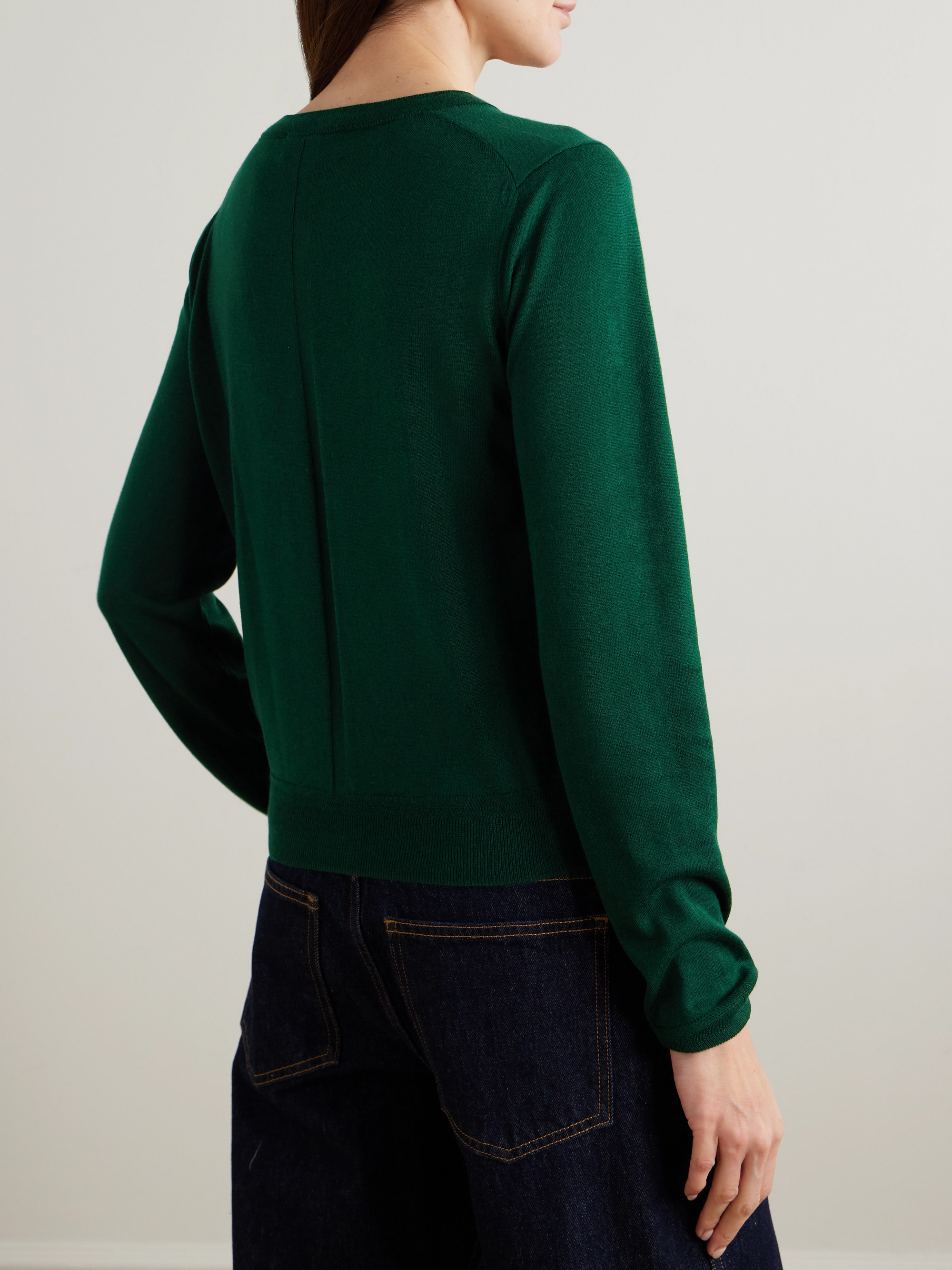 La Ligne Ben silk, wool and cashmere-blend cardigan thumbnail