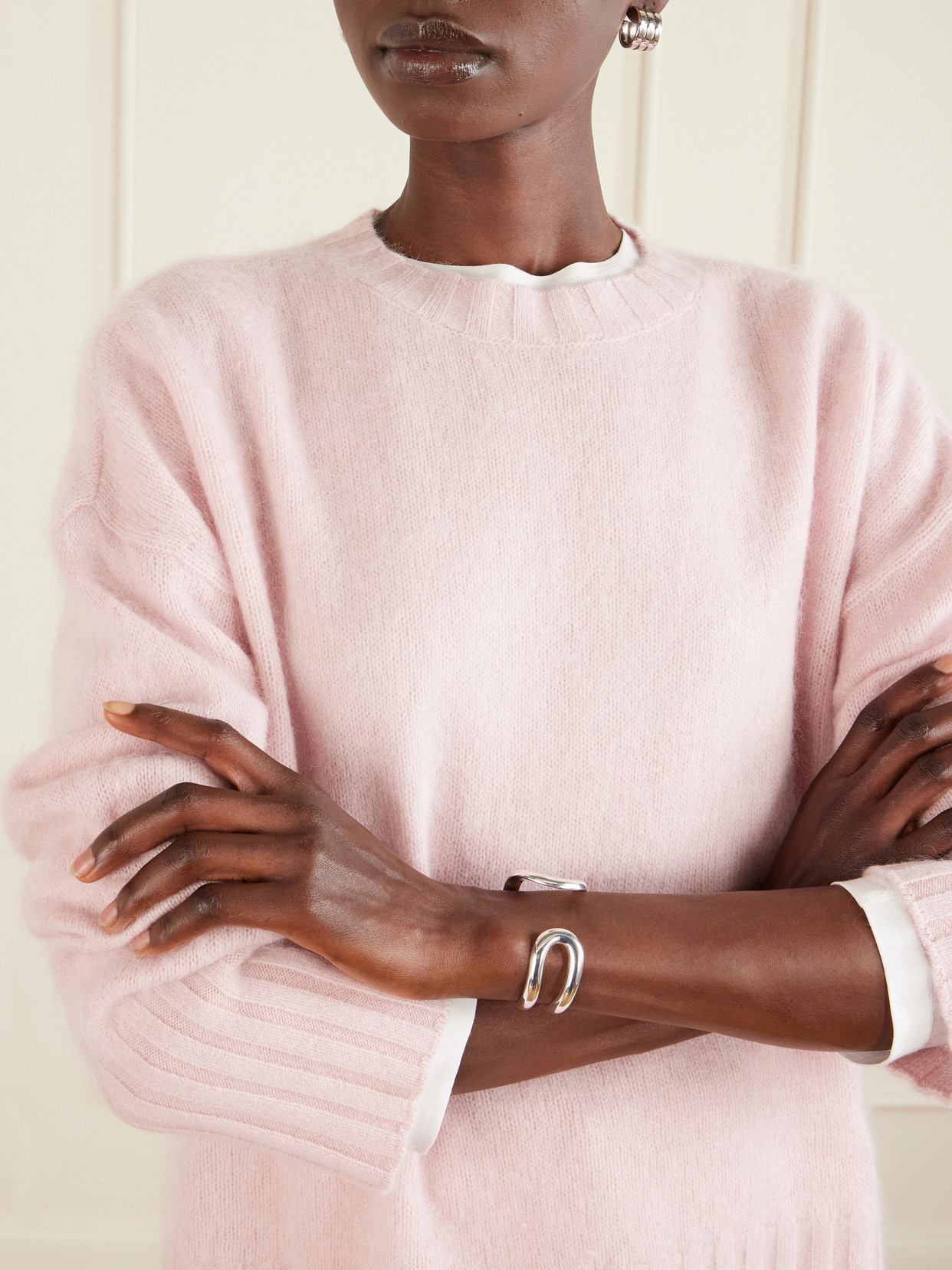 Brushed Wool And Cashmere-Blend Sweater