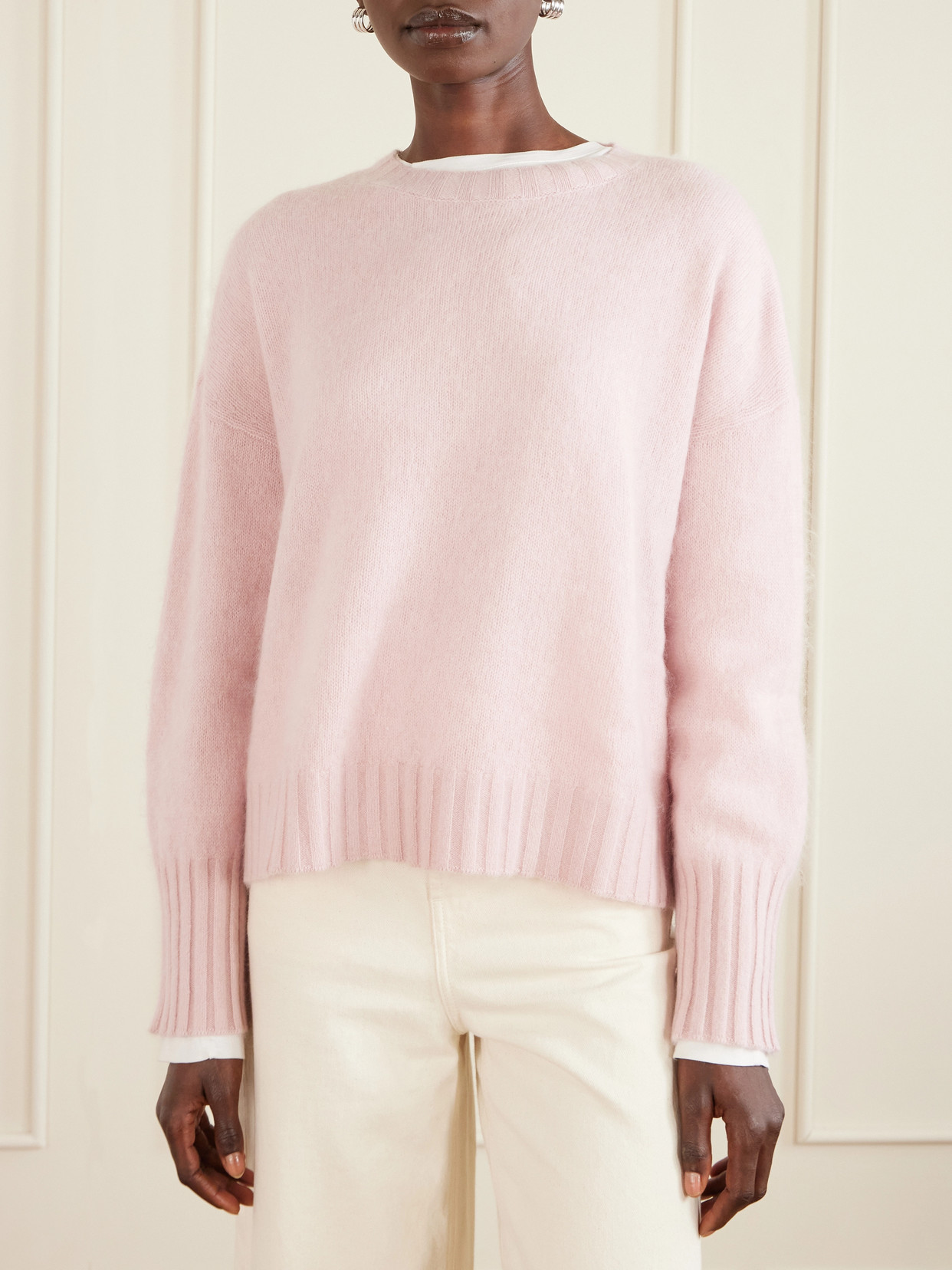 Brushed Wool And Cashmere-Blend Sweater