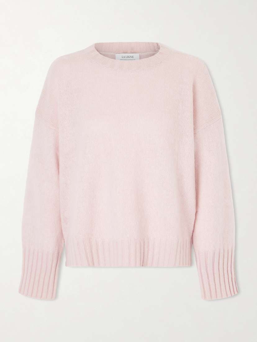 La Ligne Brushed Wool And Cashmere-blend Sweater