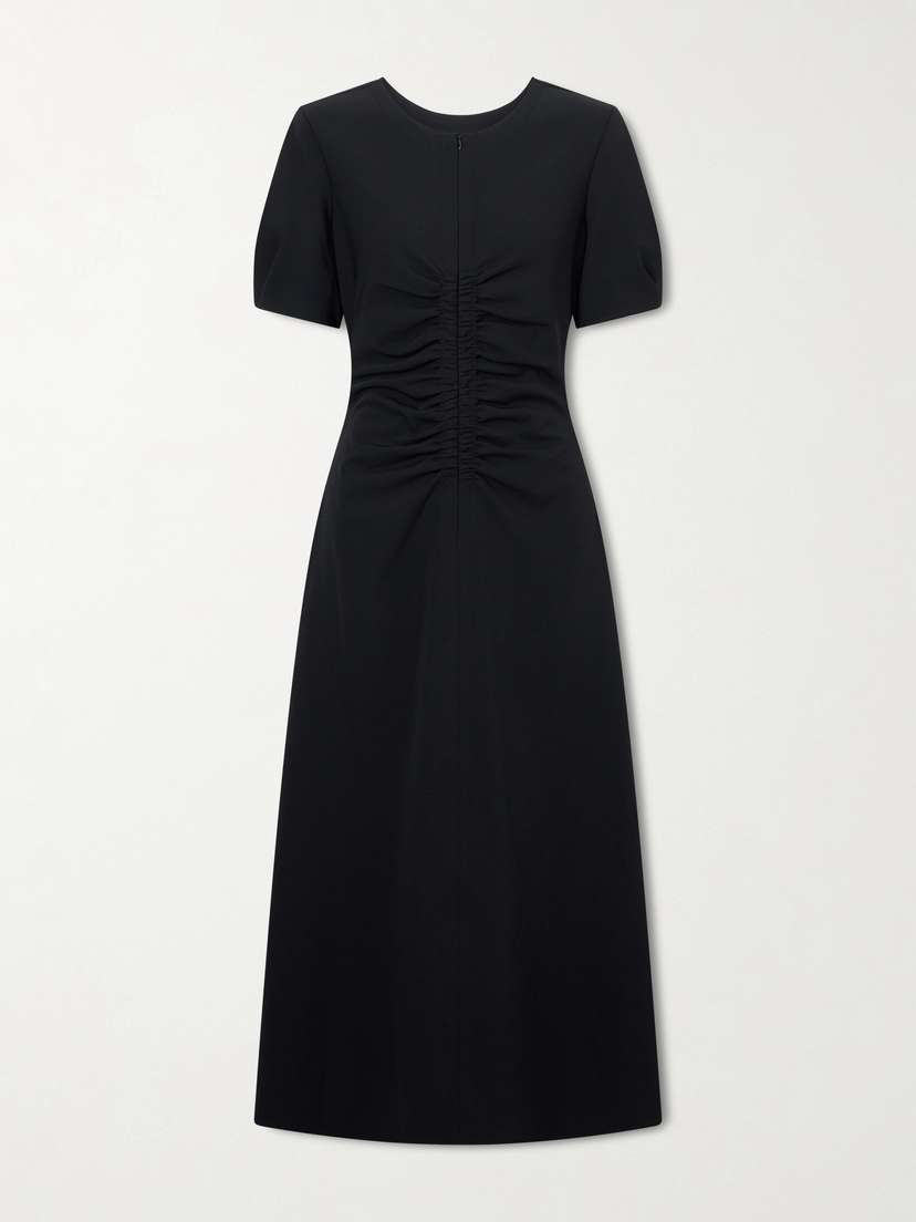 La Ligne Noemi Ruched Recycled Stretch-jersey Midi Dress