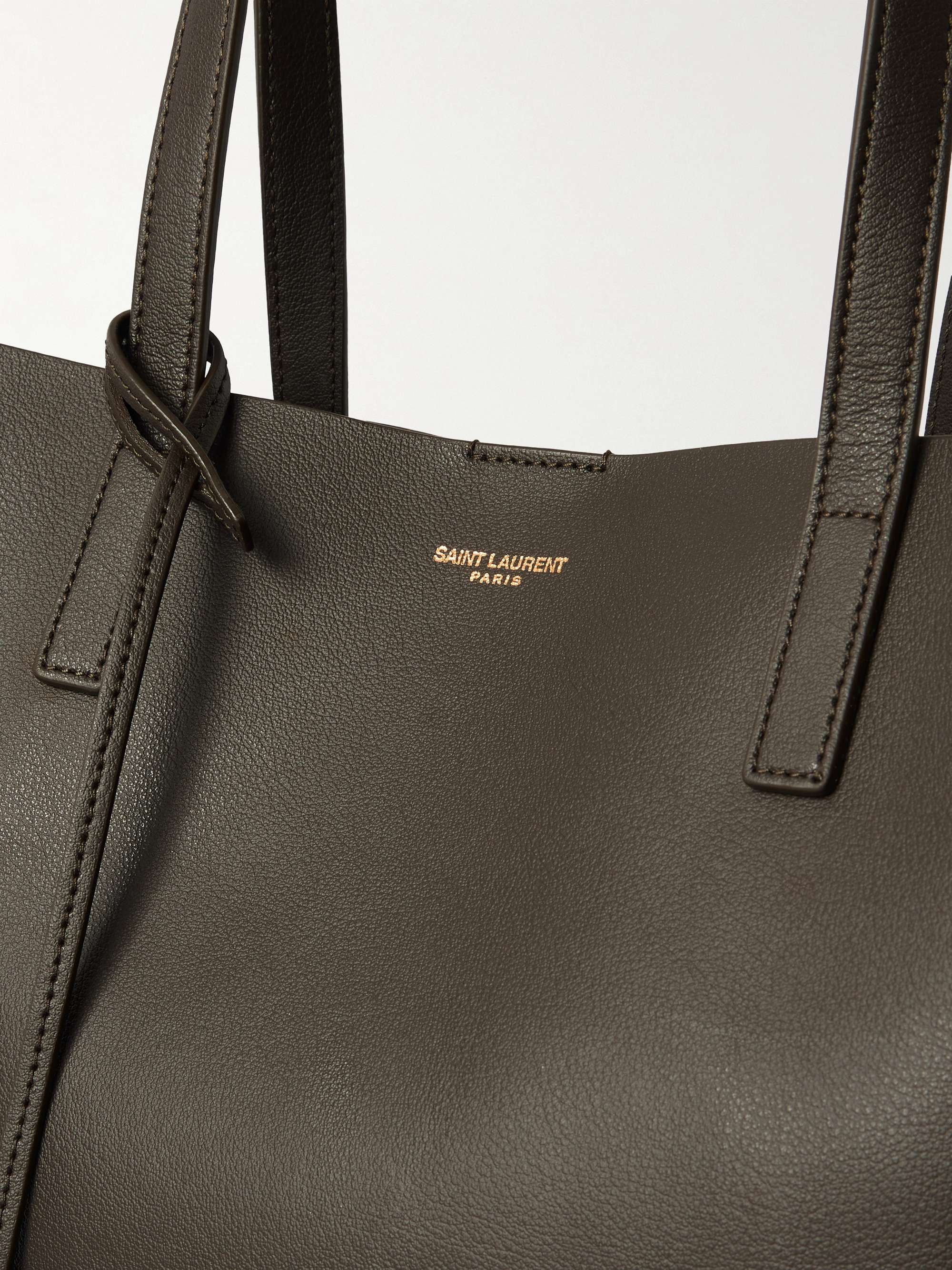 SAINT LAURENT Shopping leather tote