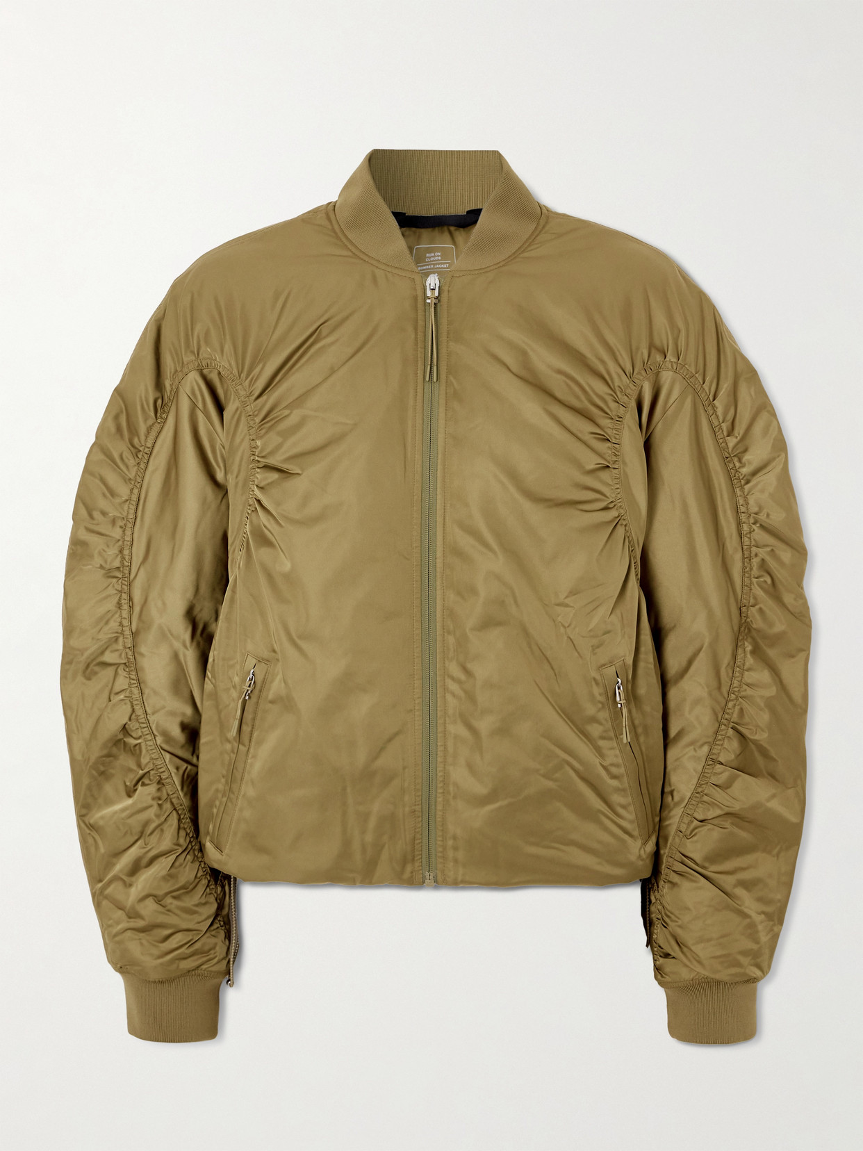 On + Zendaya Gloria Recycled-shell Bomber Jacket In Green