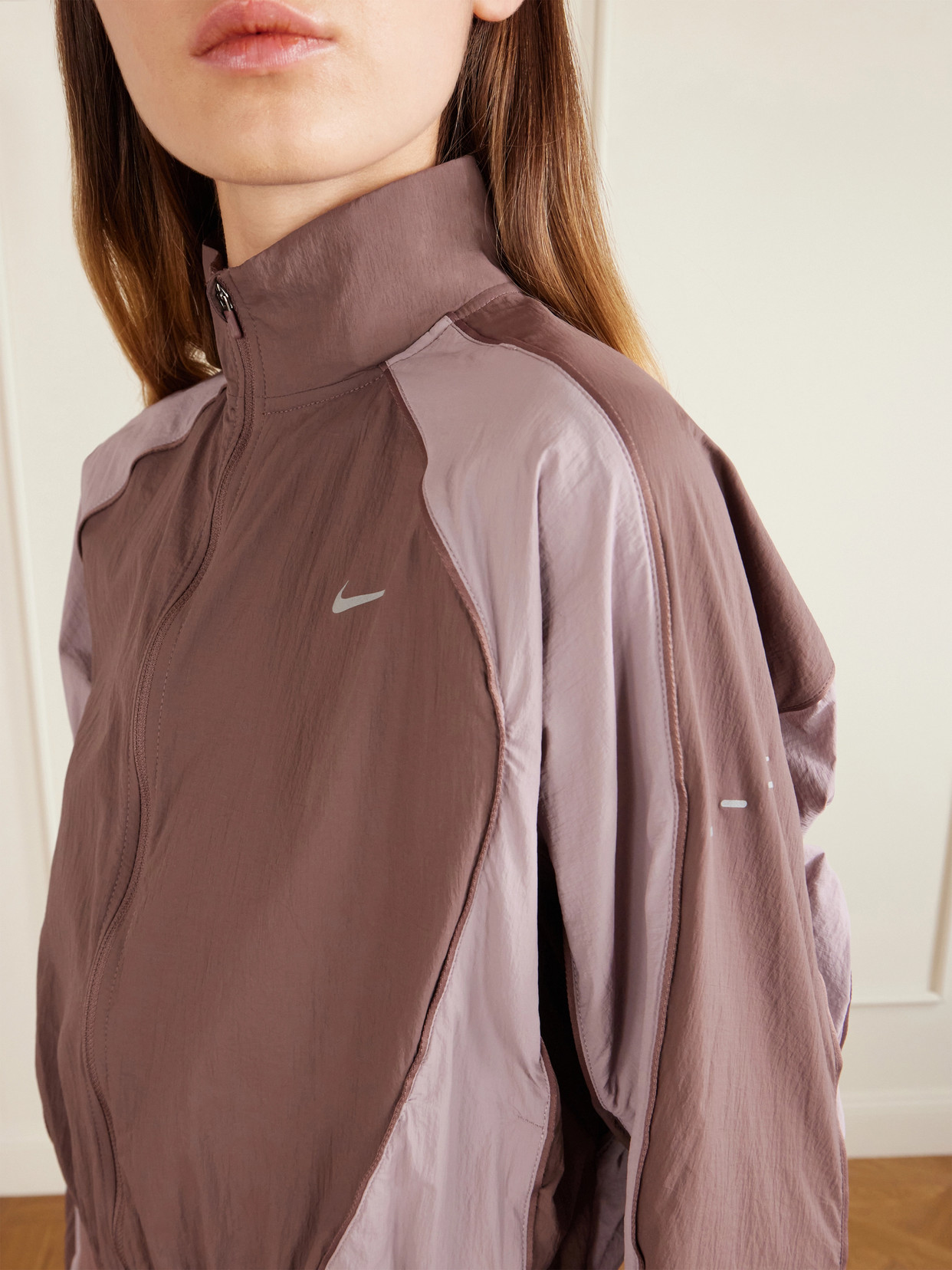 Swift Cropped Two-Tone Jacket