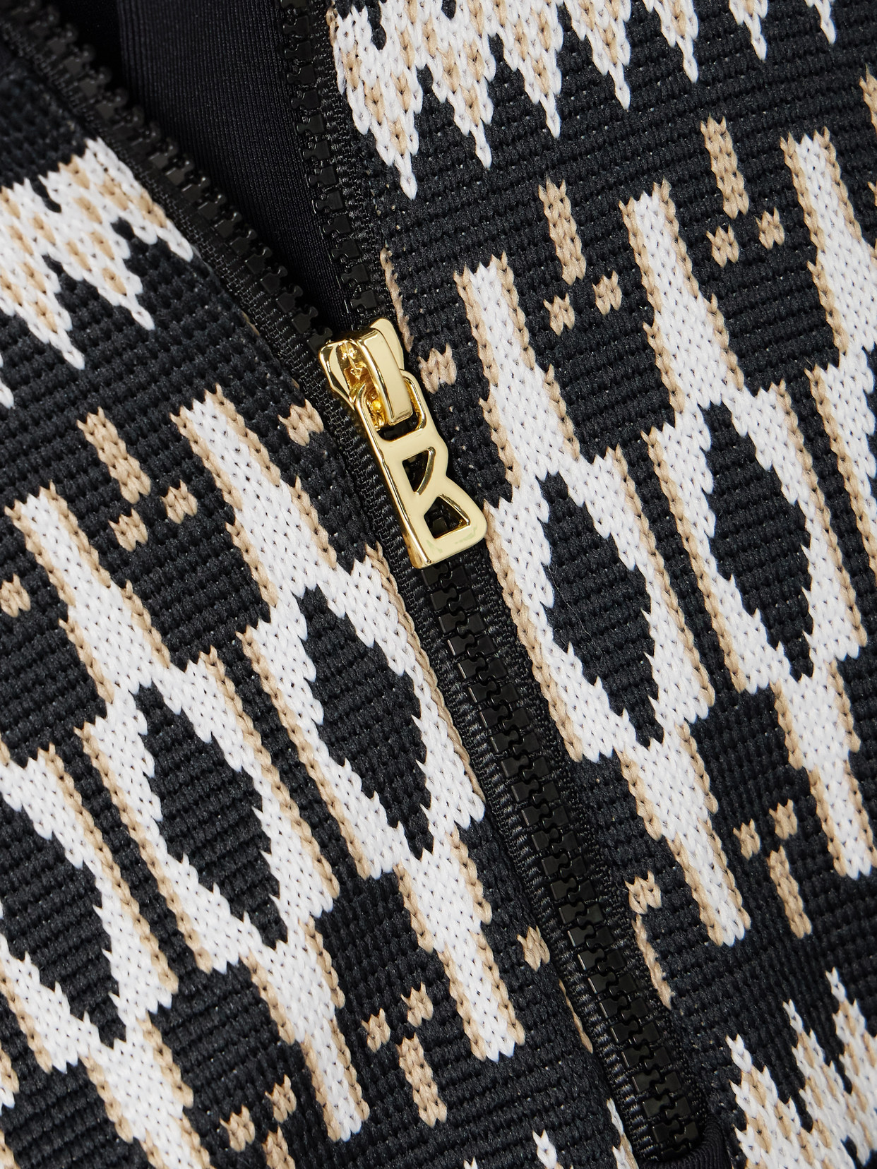 Bogner Jelissa Fair Isle Jacquard-trimmed Stretch-jersey Base Layer In Black