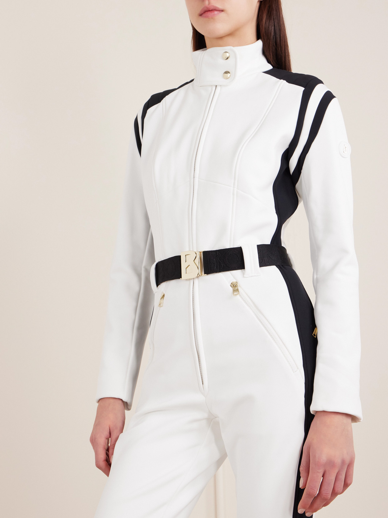 Bogner Janny Belted Ski Suit In White