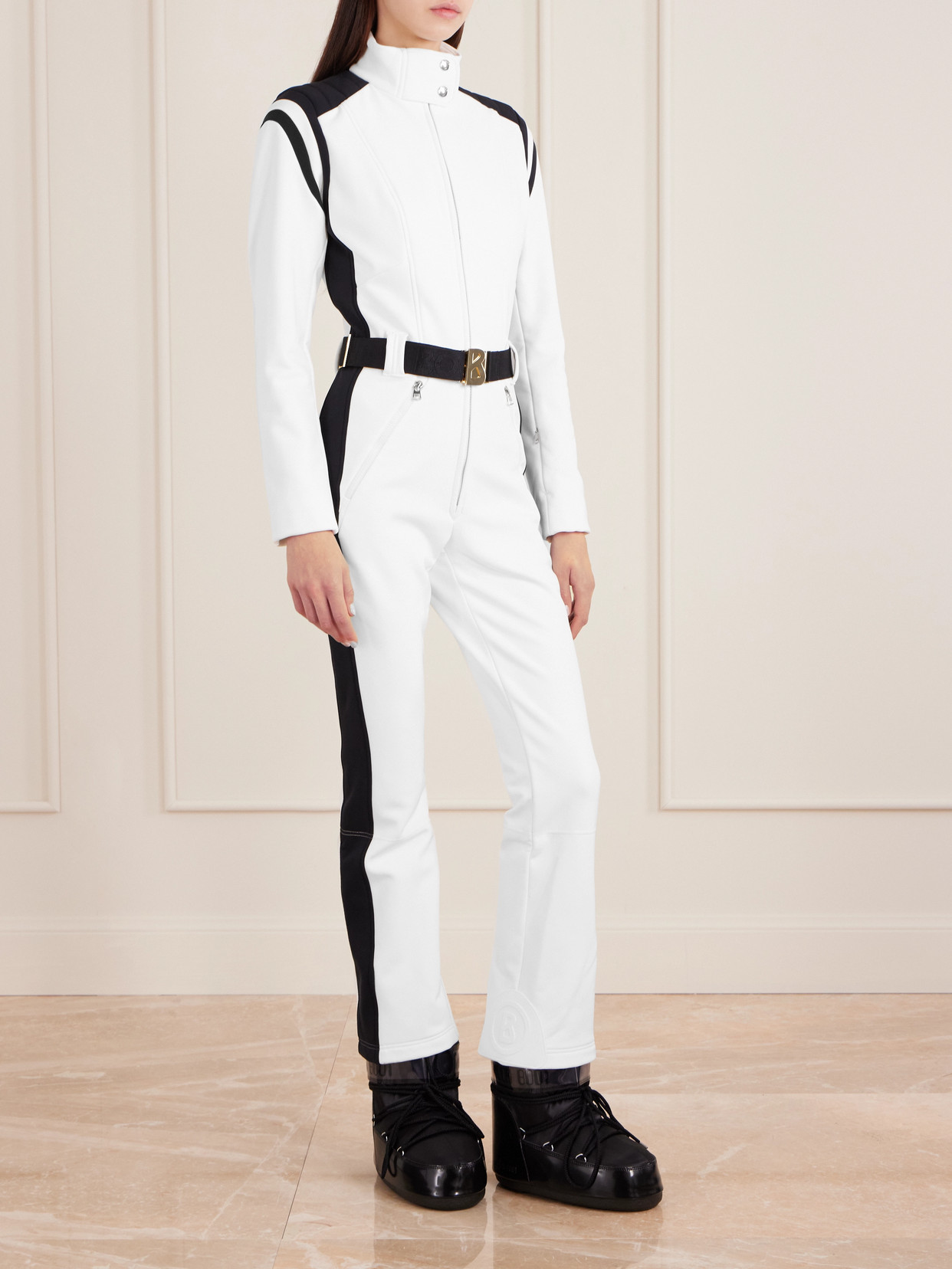 Bogner Janny Belted Ski Suit In White