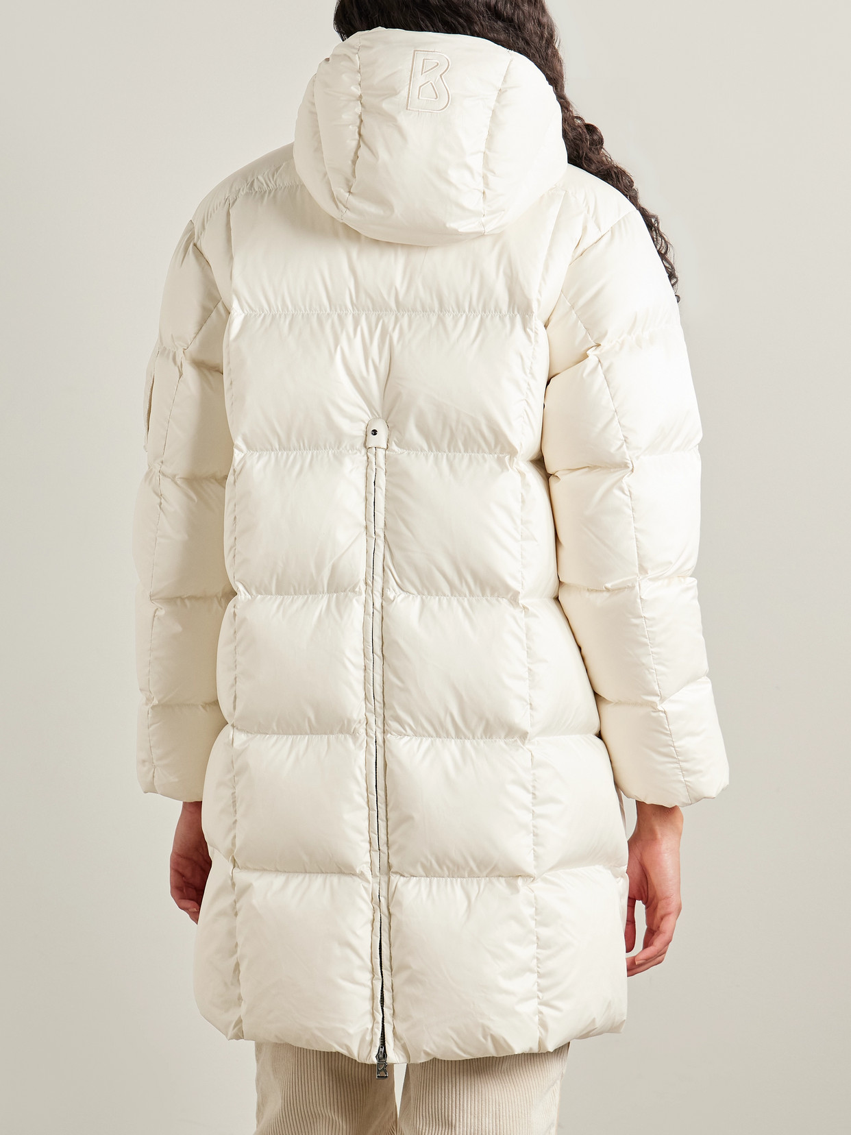 Bogner Fanja-d3 Hooded Quilted Down Ski Jacket In White