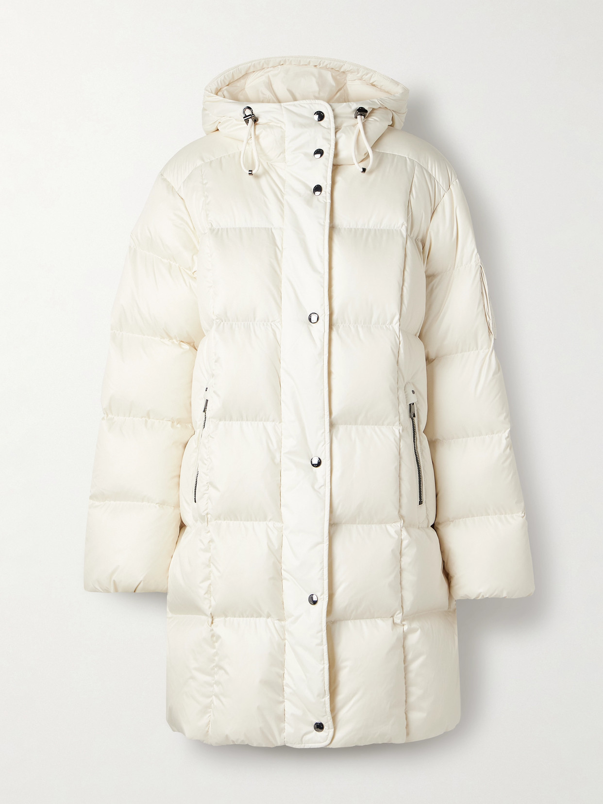 Bogner Fanja-d3 Hooded Quilted Down Ski Jacket In White