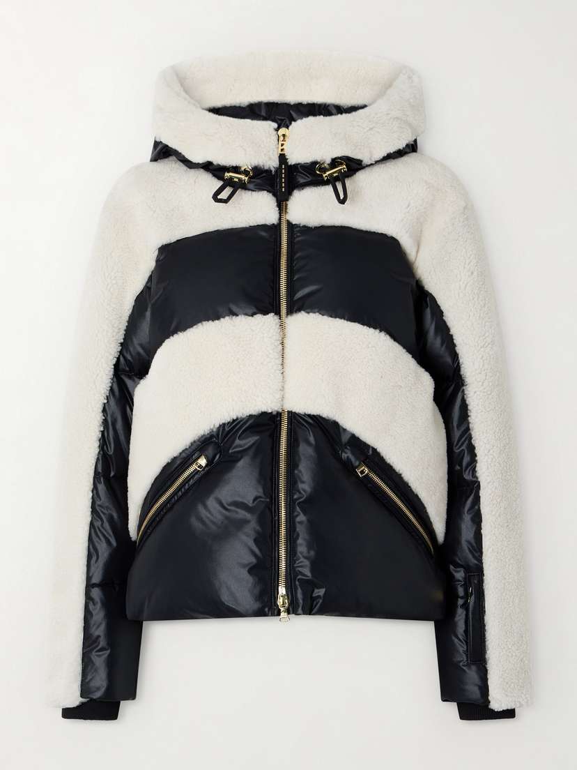 Bogner Dana Hooded Shearling-paneled Down Ski Jacket