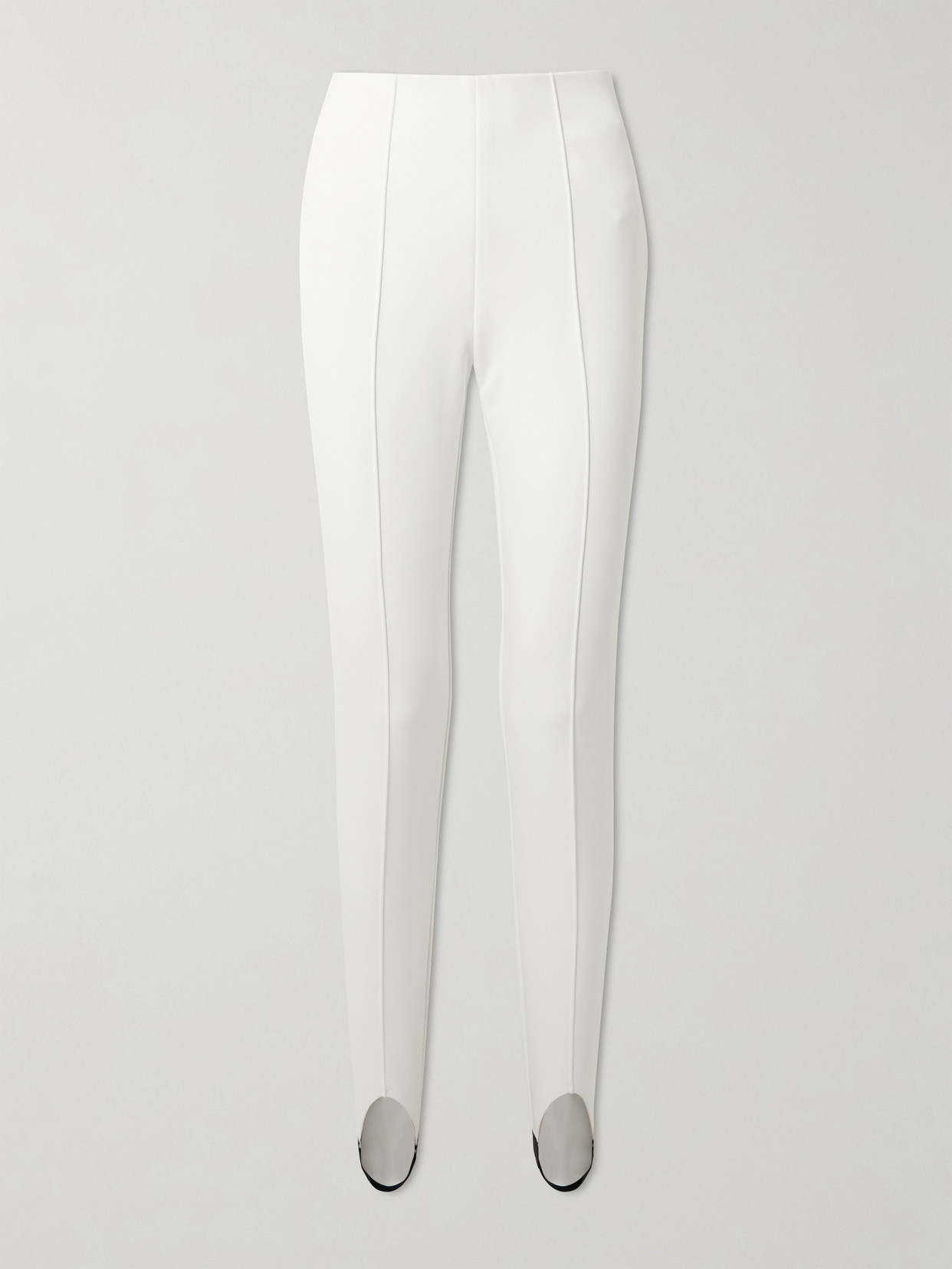 Bogner Elaine Embroidered Stretch Stirrup Ski Pants In White