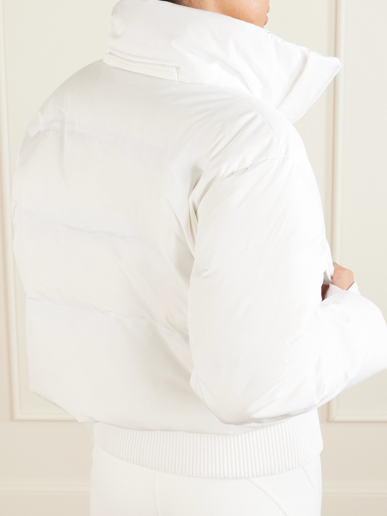 Bogner Suri Convertible Hooded Fleece-trimmed Padded Quilted Down Ski Jacket In White