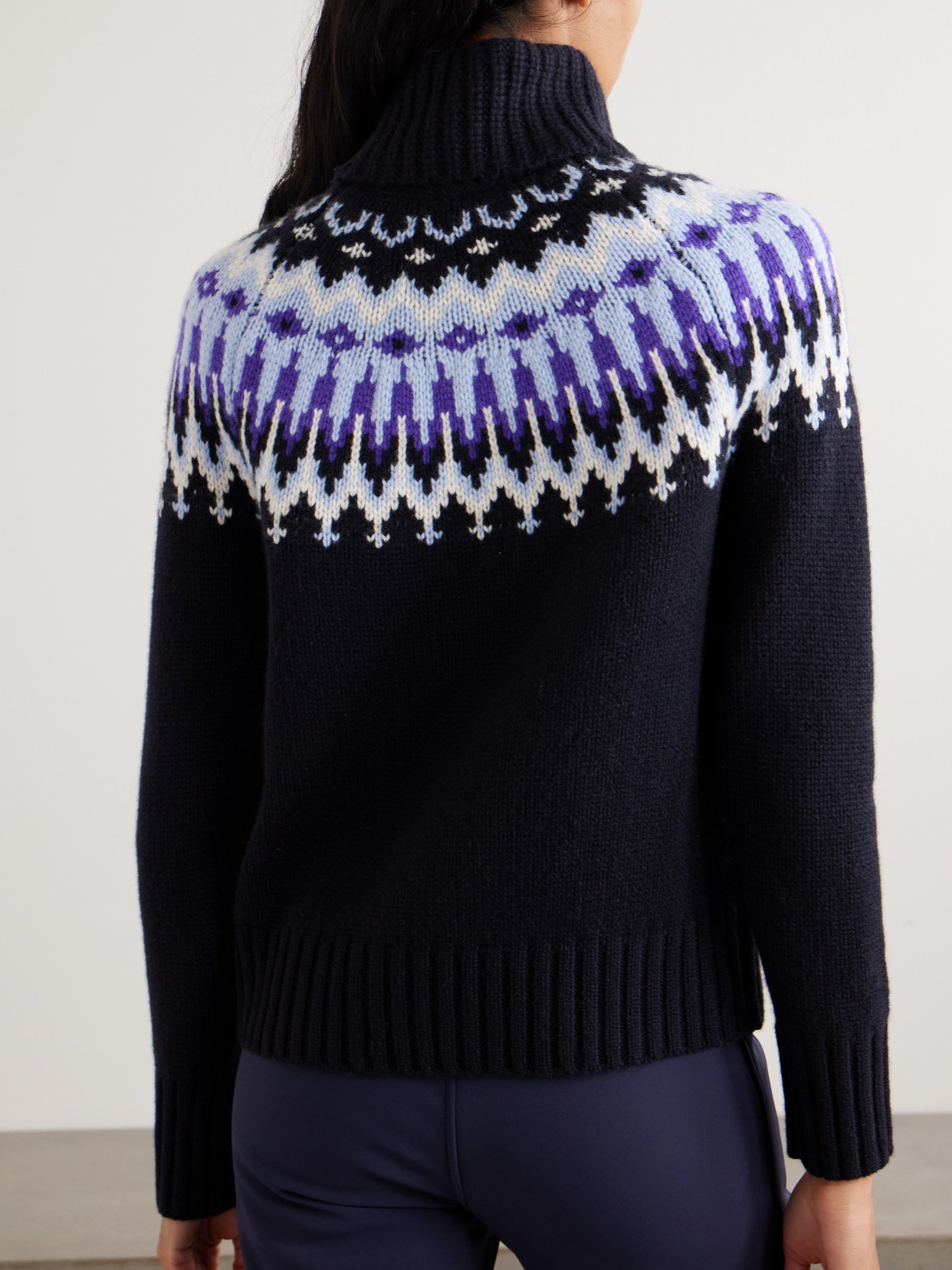 Ingrid Fair Isle Cashmere Turtleneck Sweater