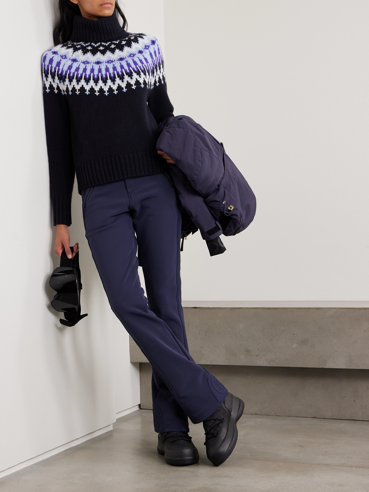 Ingrid Fair Isle Cashmere Turtleneck Sweater