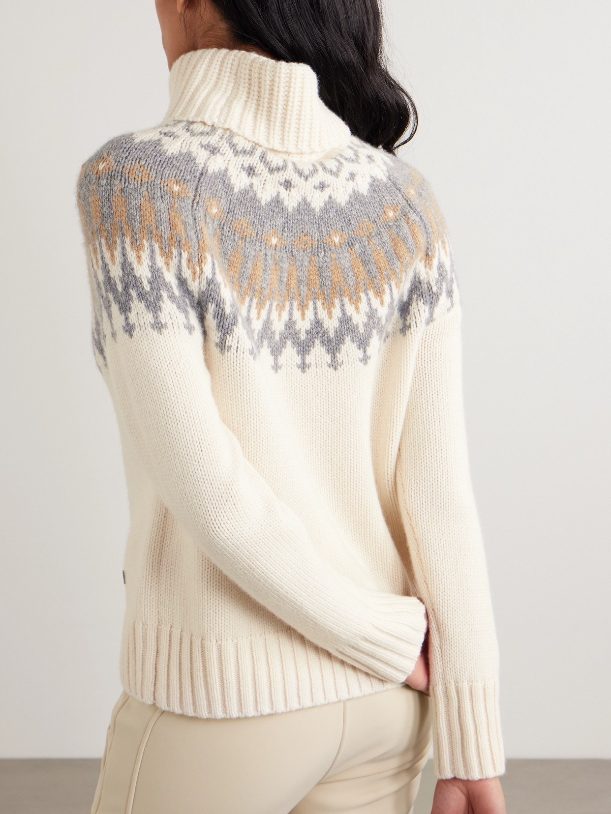 Ingrid Fair Isle Cashmere Turtleneck Sweater