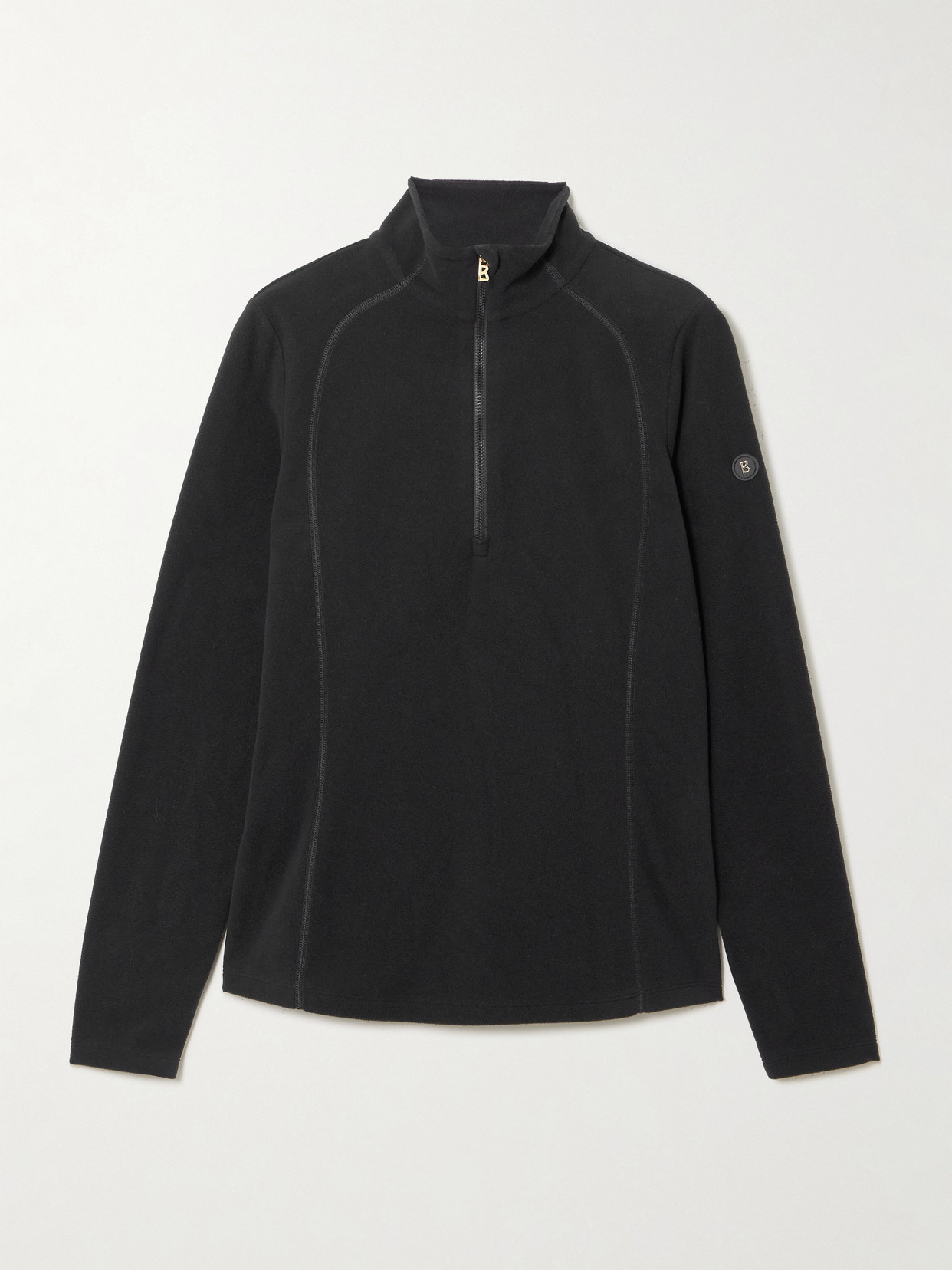 Bogner Medita Appliquéd Fleece Base Layer In Black