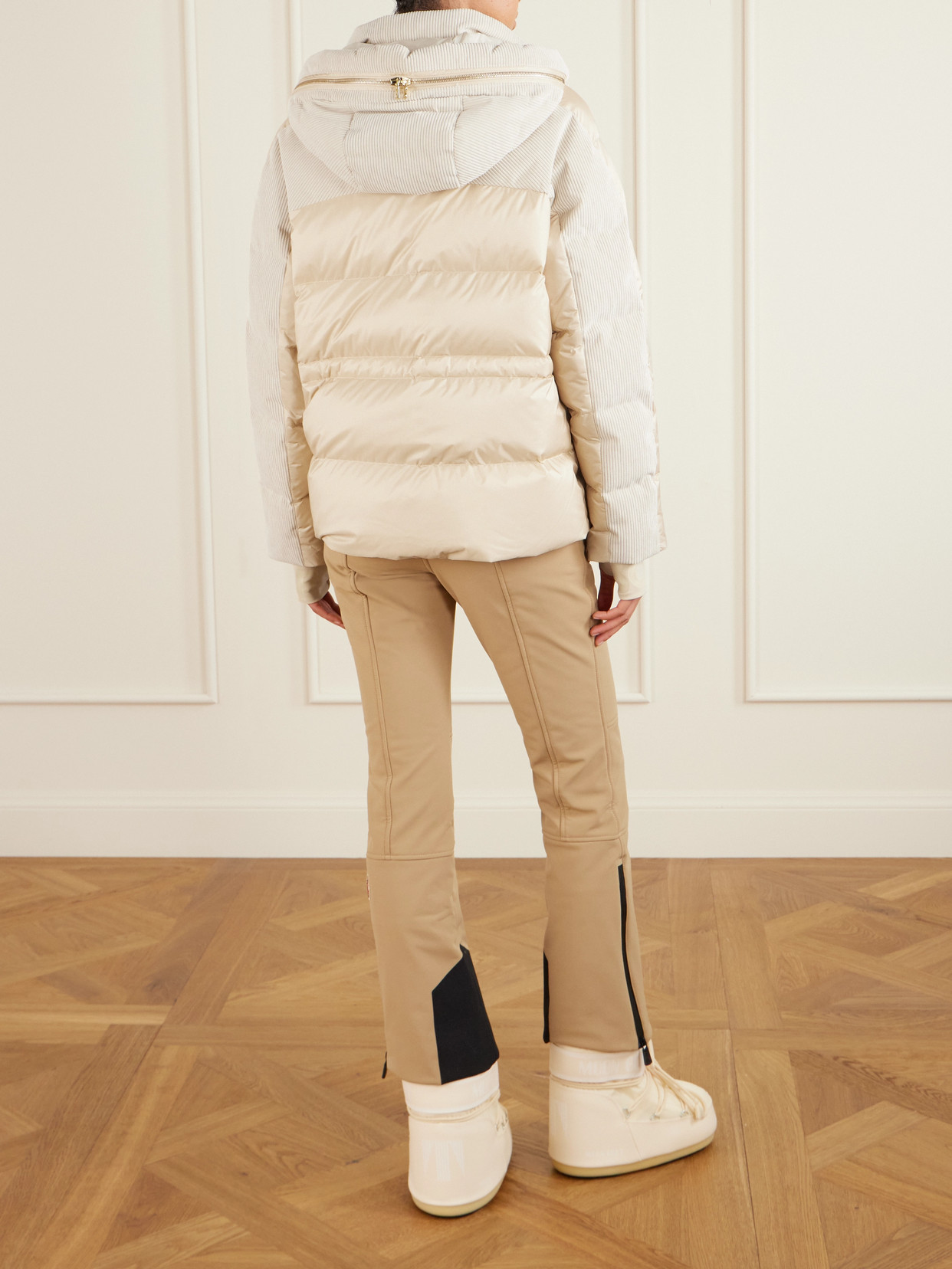 Bogner Marli Shell-trimmed Corduroy Down Jacket In White