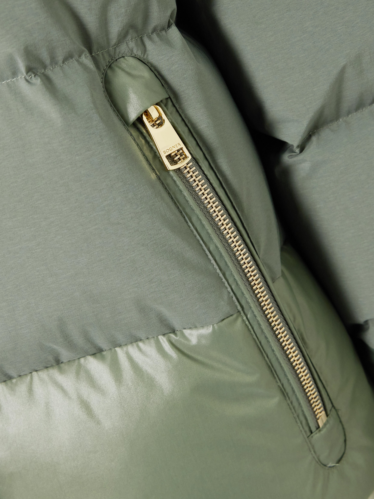 Bogner Maja Hooded Plush-trimmed Quilted Shell Down Ski Jacket In Green