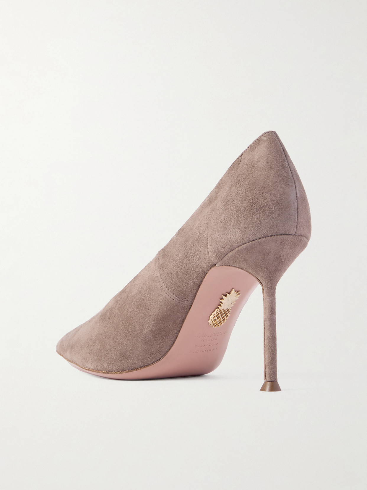 Aquazzura Voltaire 85 Suede Pumps In Brown